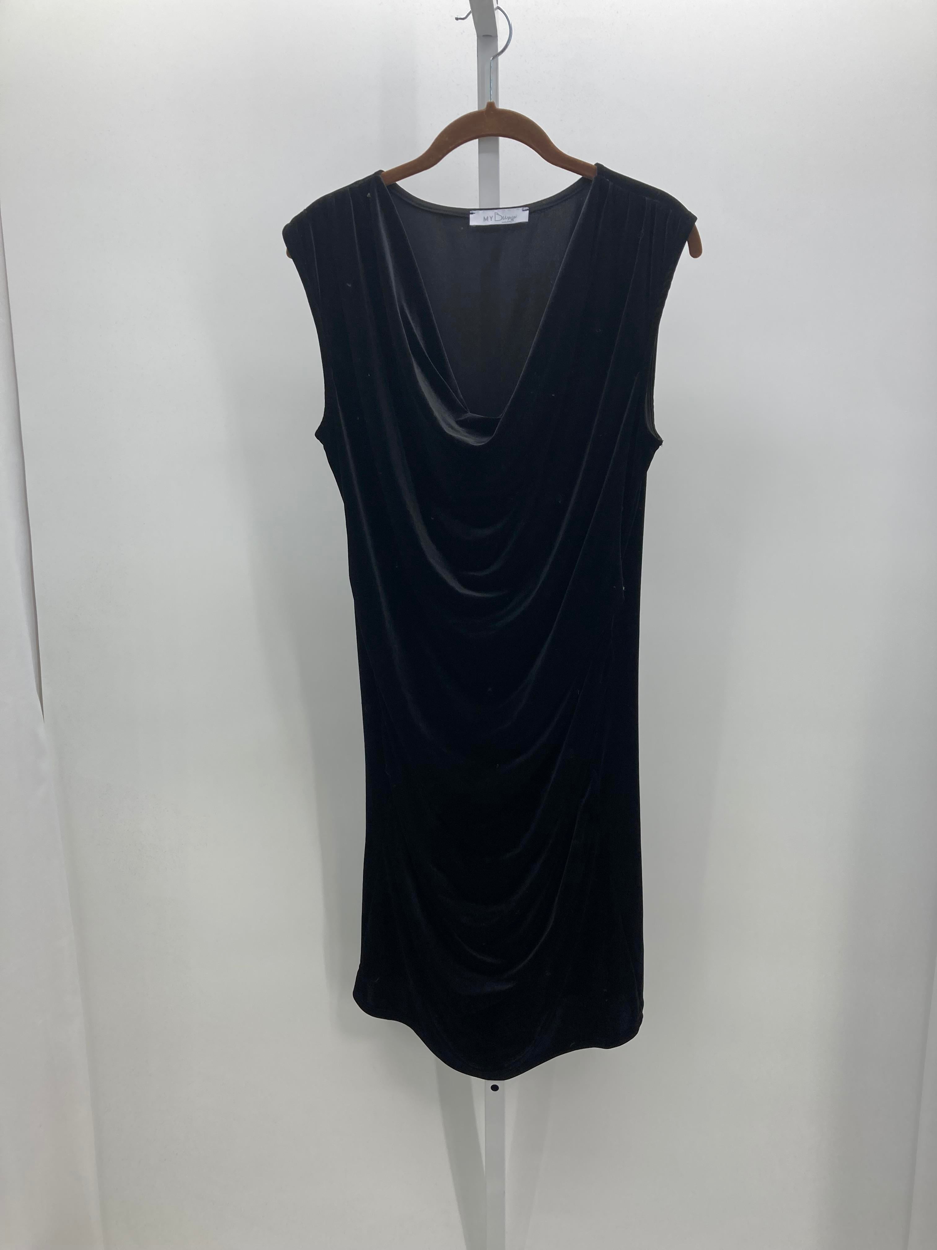Black Size Extra Large Maternity Sleeveless Dress