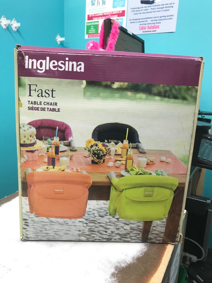 NIB "Inglesina" Fast Table Chair (portable)