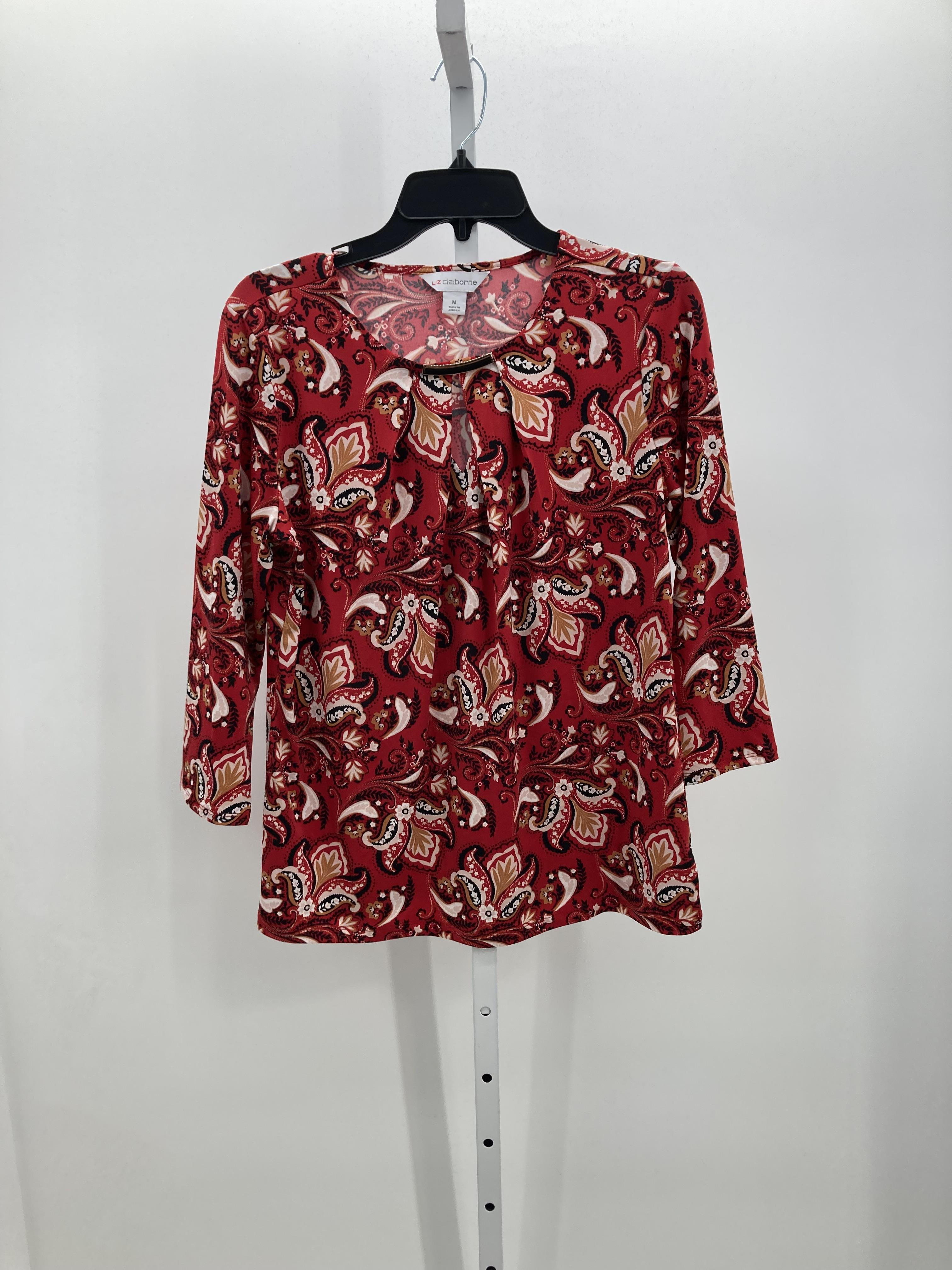 Liz Claiborne Size Medium Misses 3/4 Sleeve Shirt