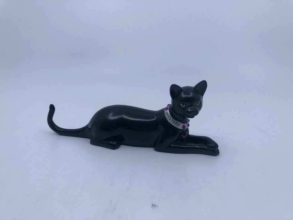 MYSTERY BLACK CAT FIGURINE.