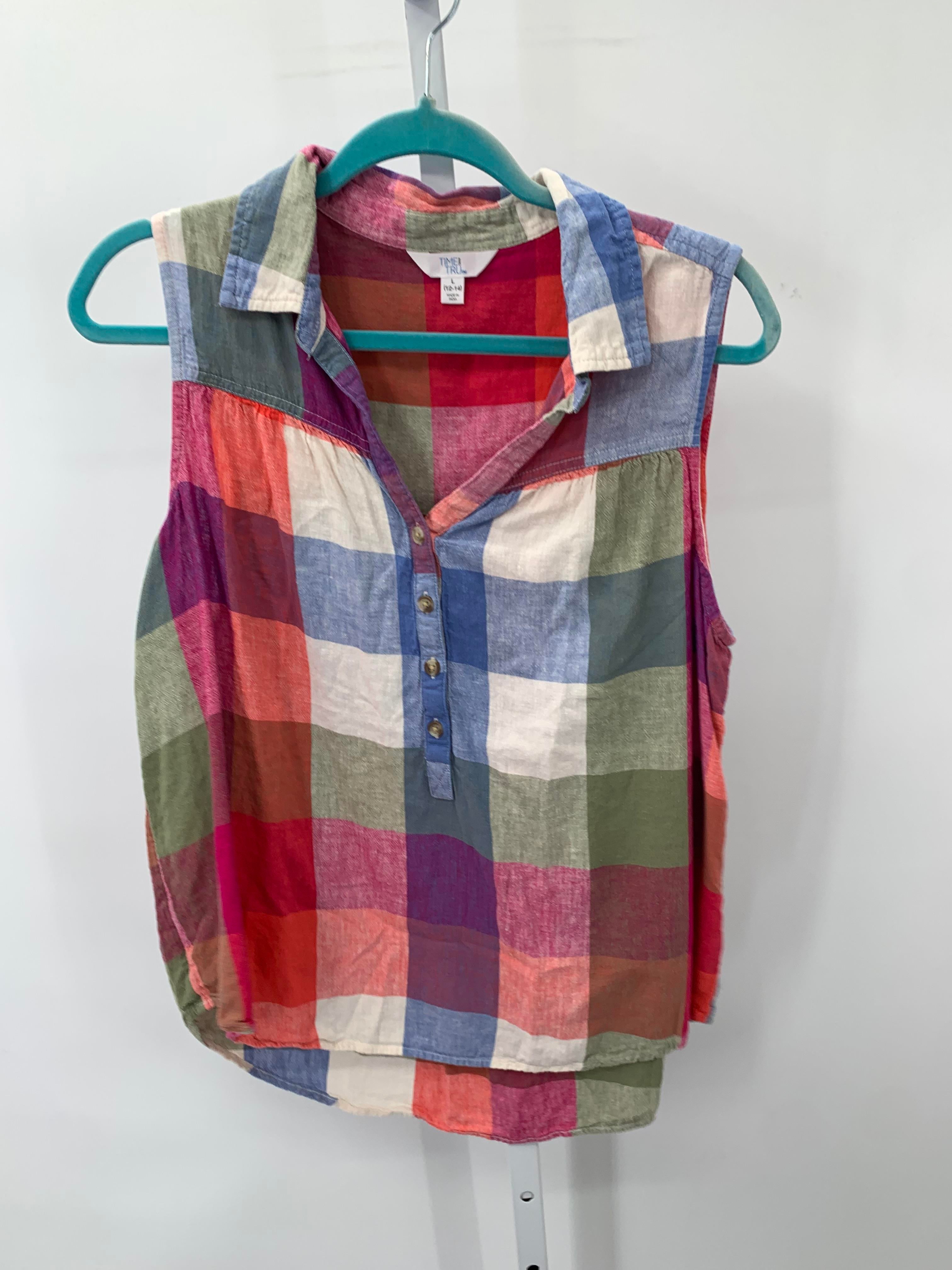 Time and Tru Size Large Misses Sleeveless Shirt
