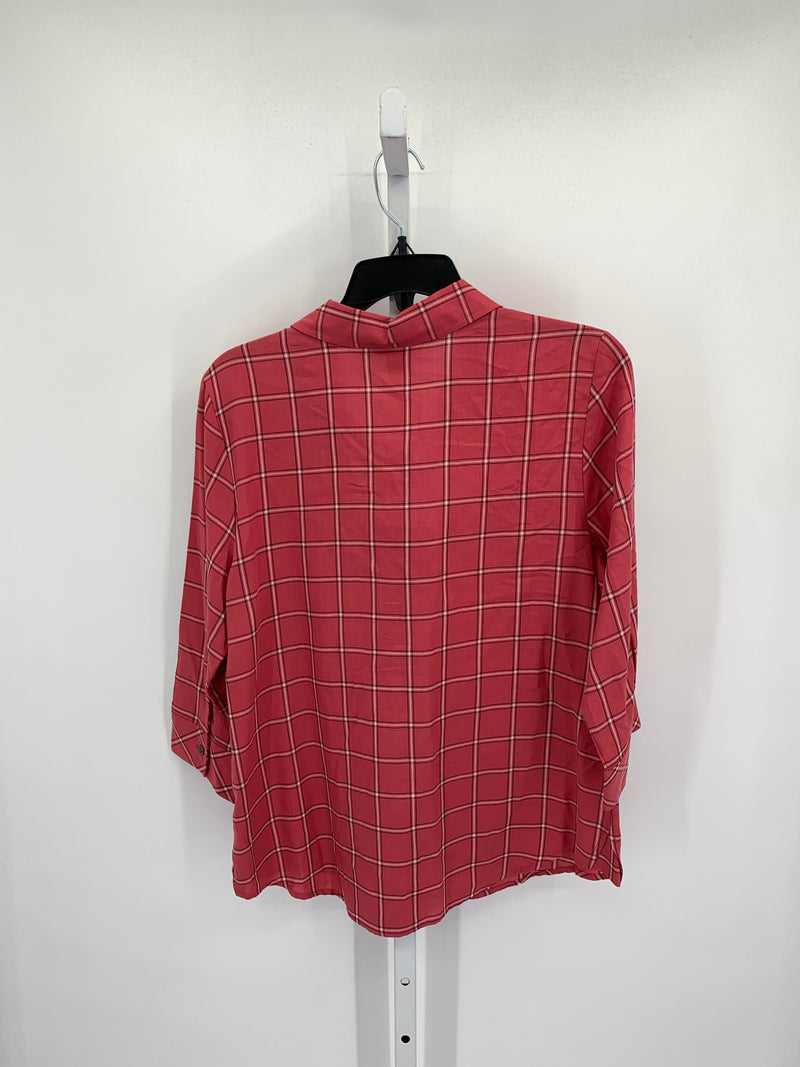 Christopher & Banks Size Medium Petite Petite 3/4 Sleeve Shirt