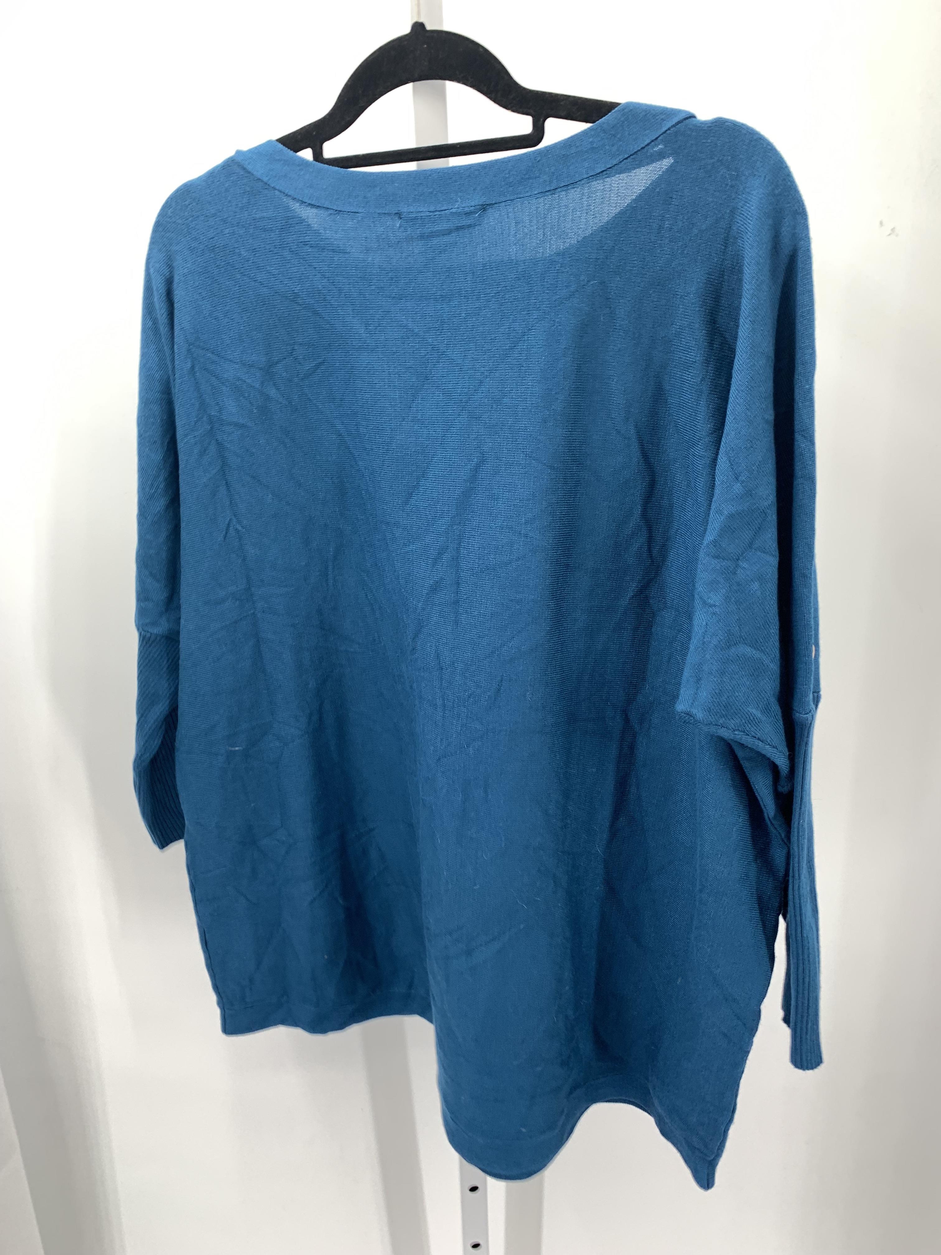 Cable & Gauge Size 3X Womens 3/4 Sleeve Sweater