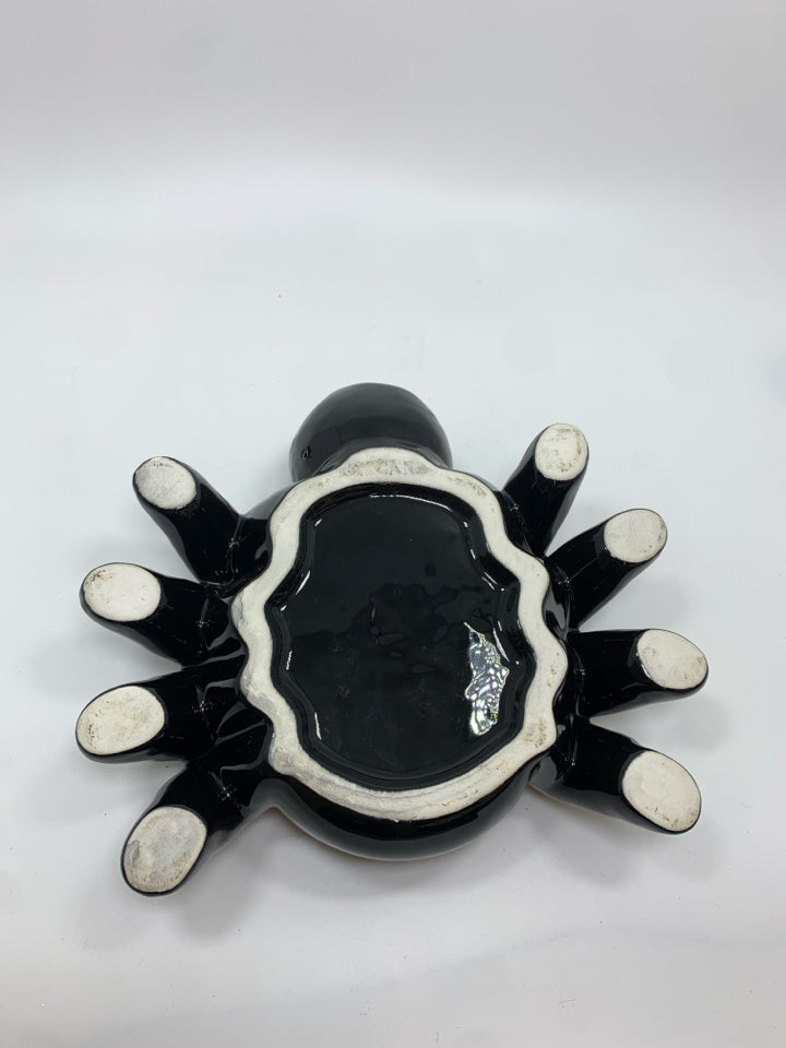 SPIDER CERAMIC DISH.