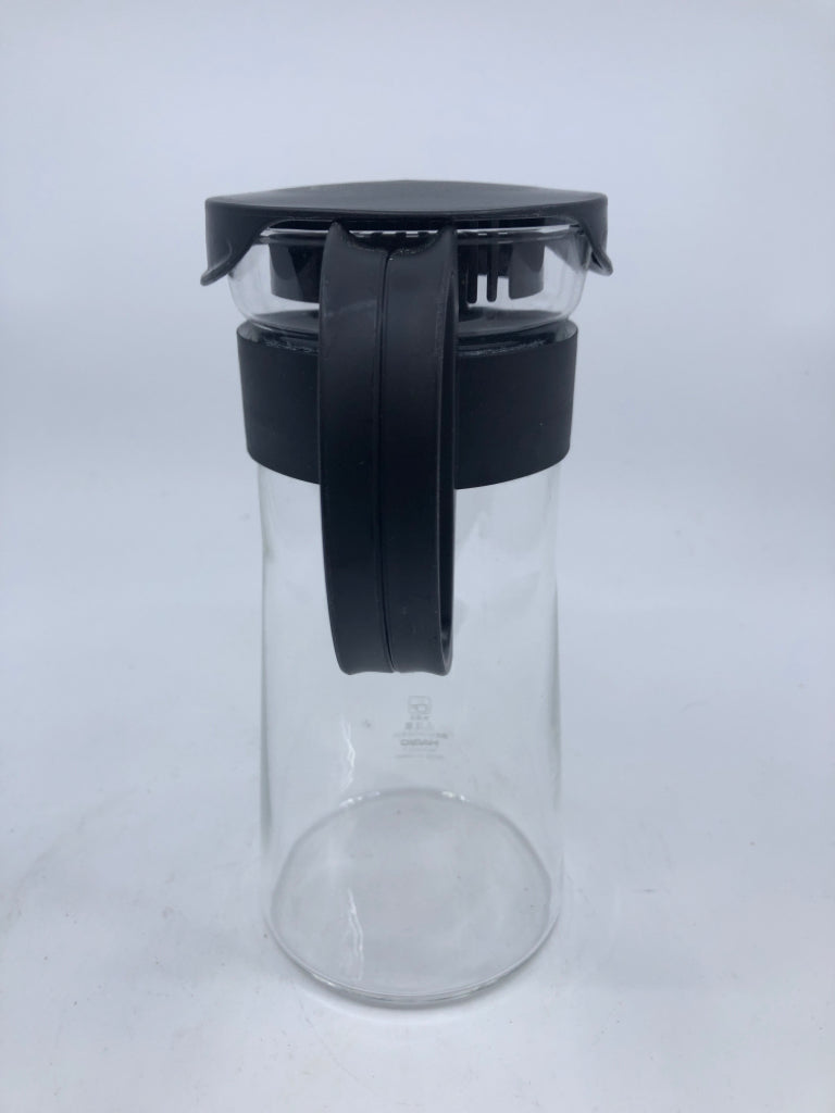 BLACK GLASS COFFEE CARAFE/PITCHER HARIO.