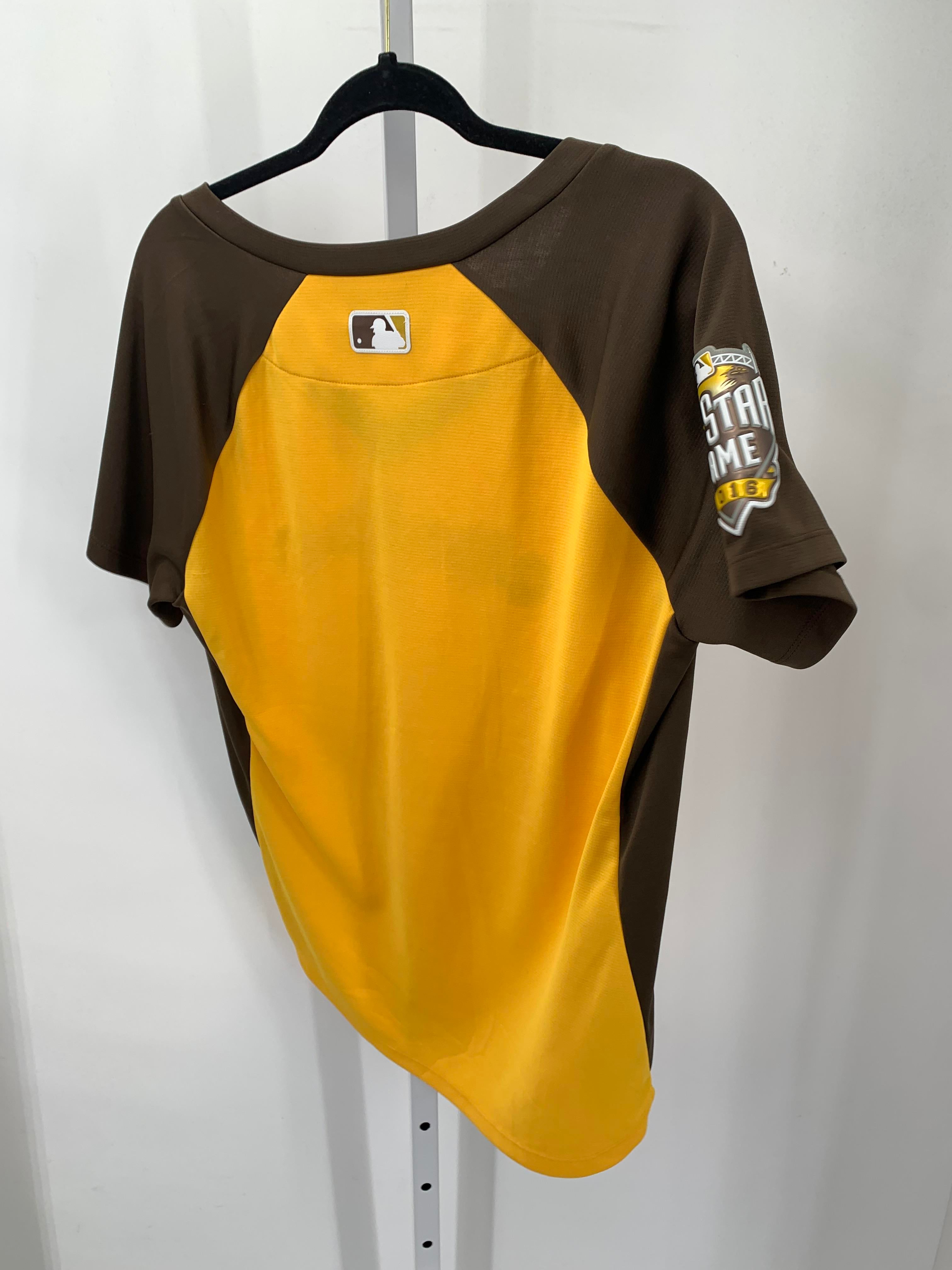 Majestic Size Extra Large Misses Short Sleeve Shirt