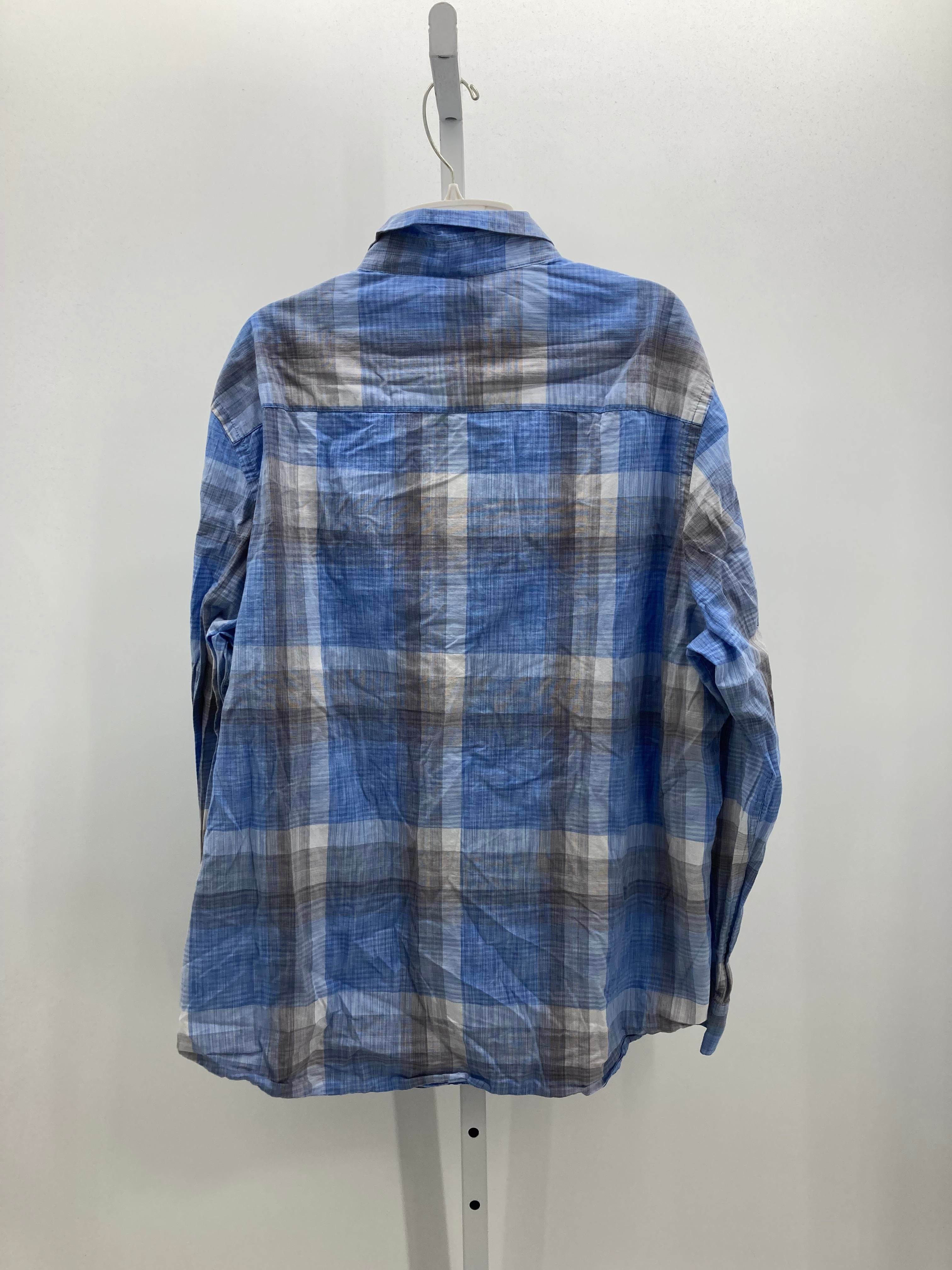 PLAID BTN DOWN