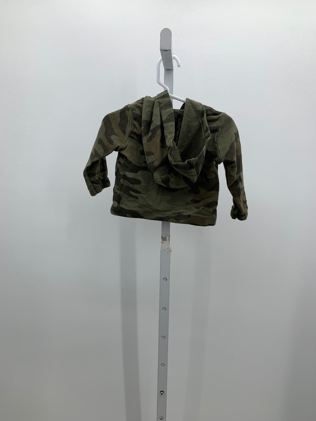 HOODED CAMO KNIT