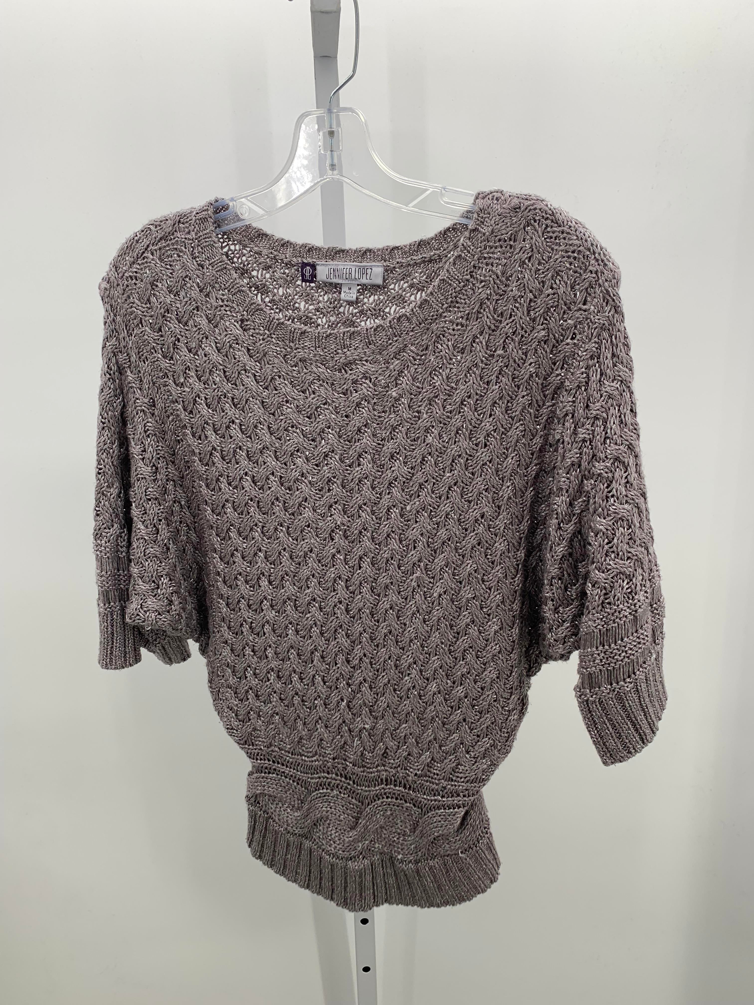 Jennifer Lopez Size Medium Misses Short Slv Sweater