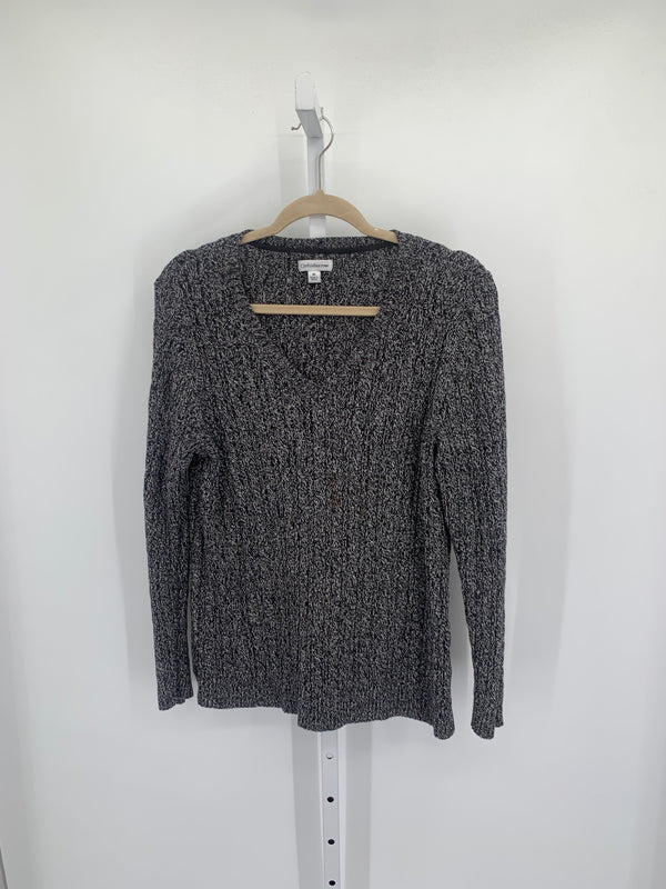 Croft & Barrow Size Medium Misses Long Slv Sweater