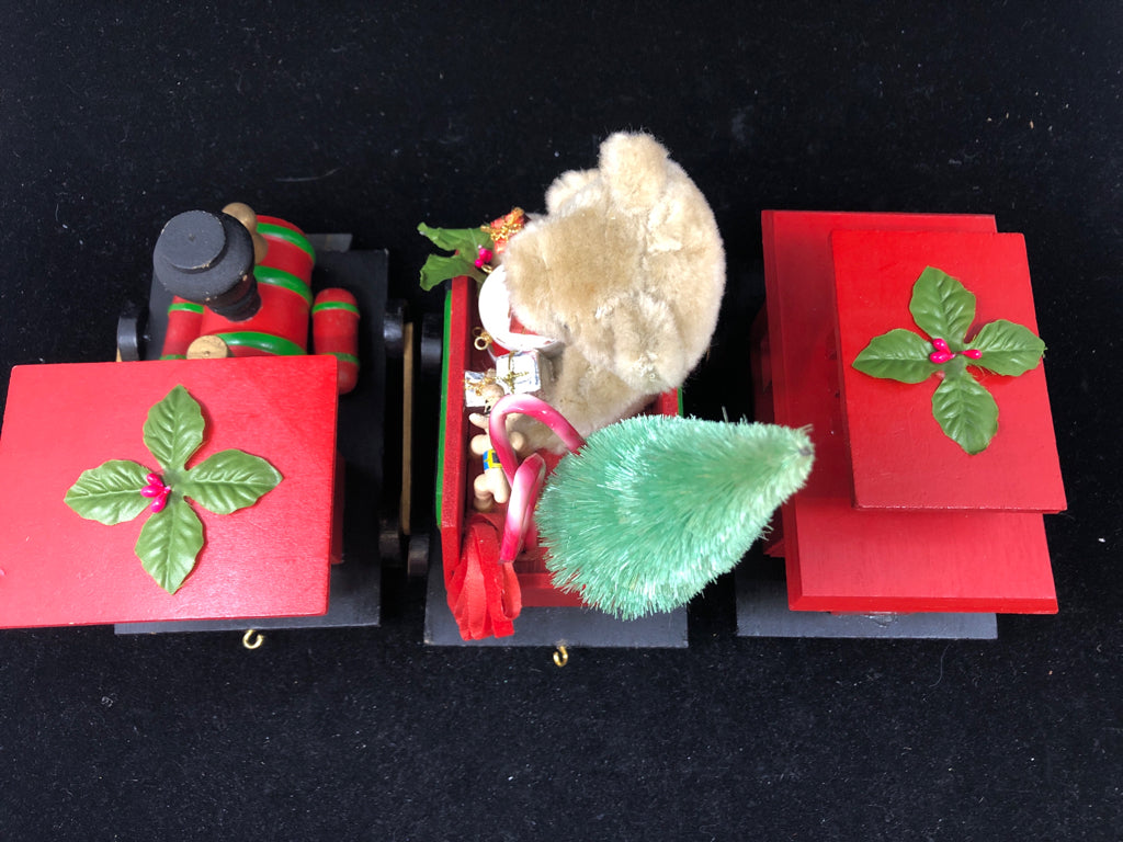 3PC WOOD DECORATIVE CHRISTMAS EXPRESS TRAIN.