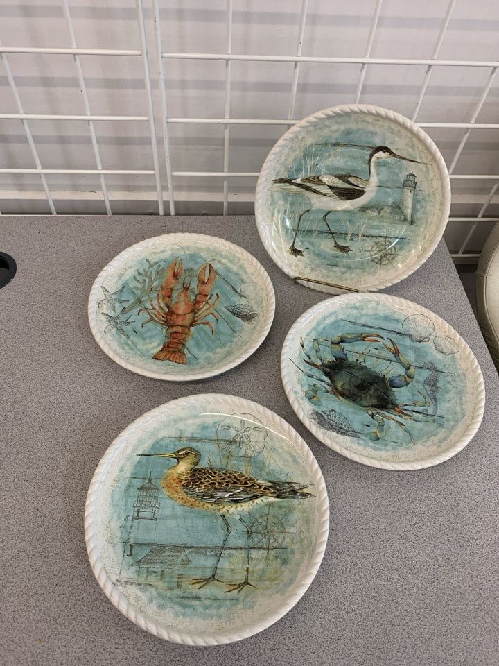 8 NAUTICAL PLATES W/ROPE EDGE SRV FOR 4.