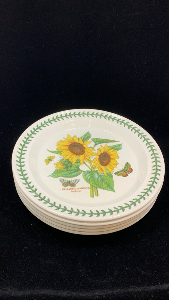 6 BOTANIC GARDEN DINNER PLATES.
