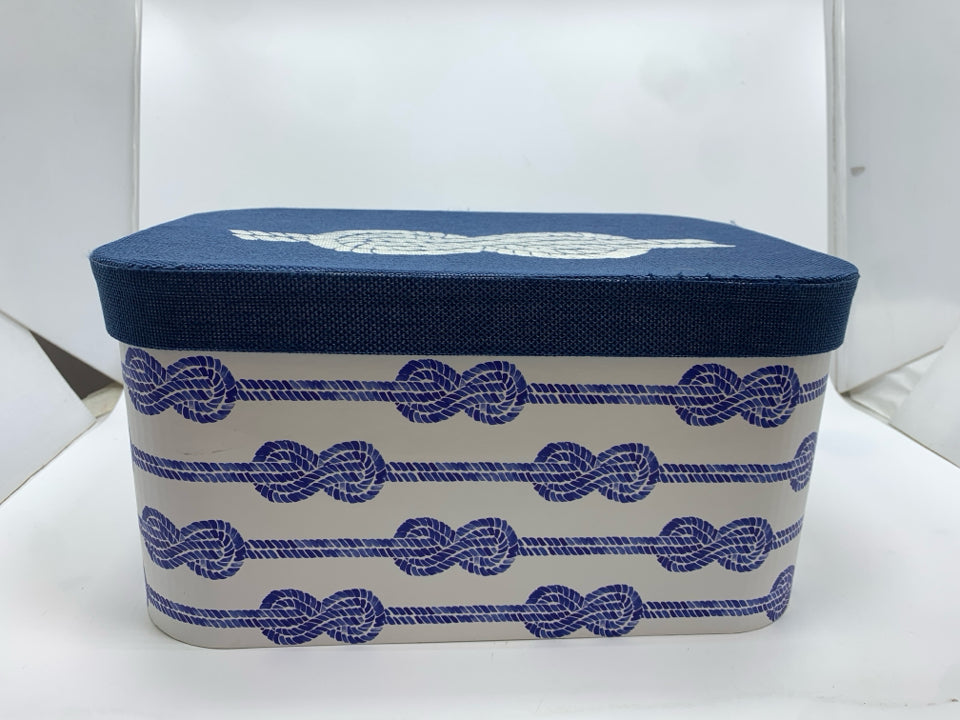 NAUTICAL KNOT DECORATIVE STORAGE BOX.