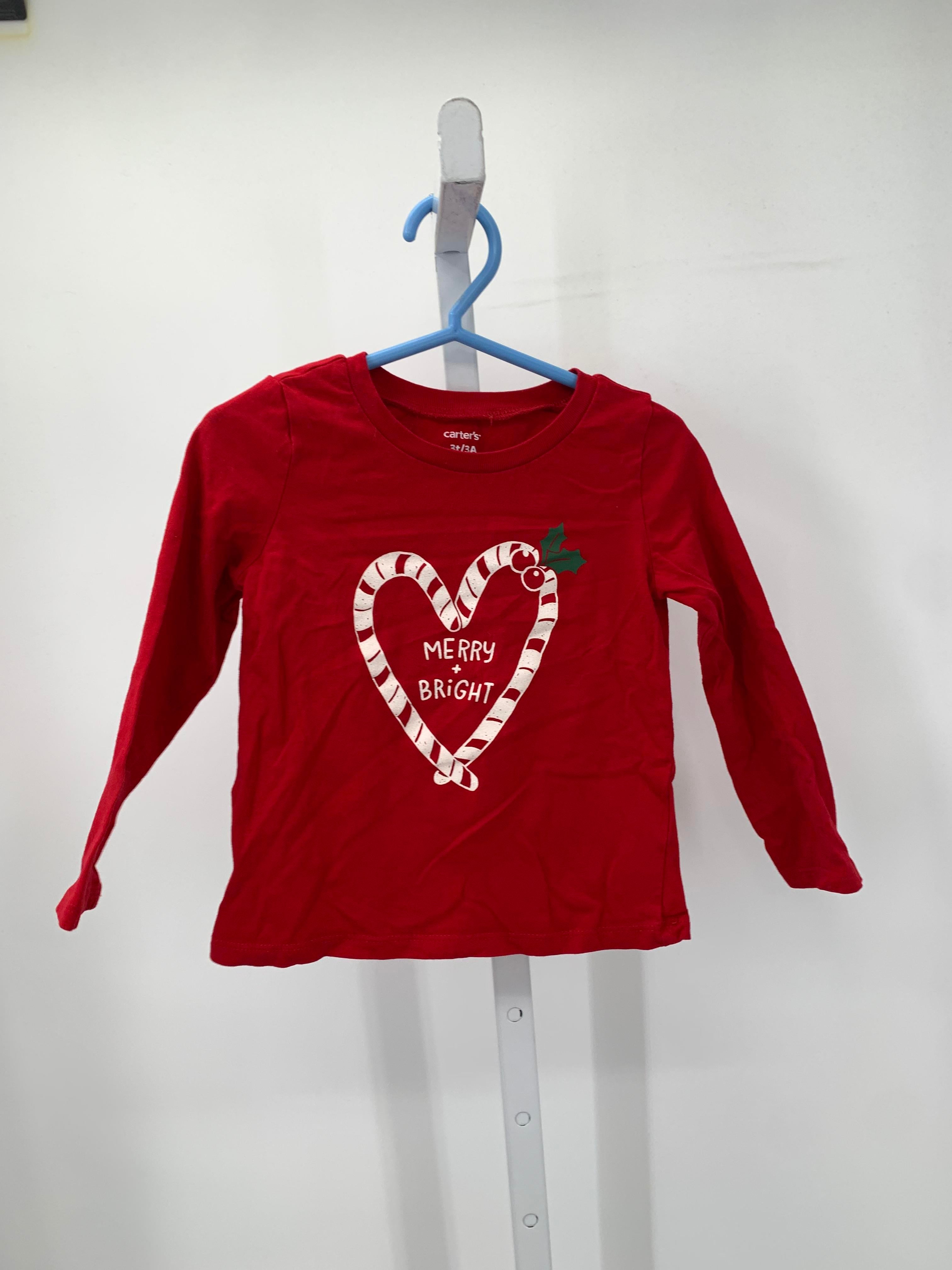 LONG SLV SHIRT MERRY + BRIGHT