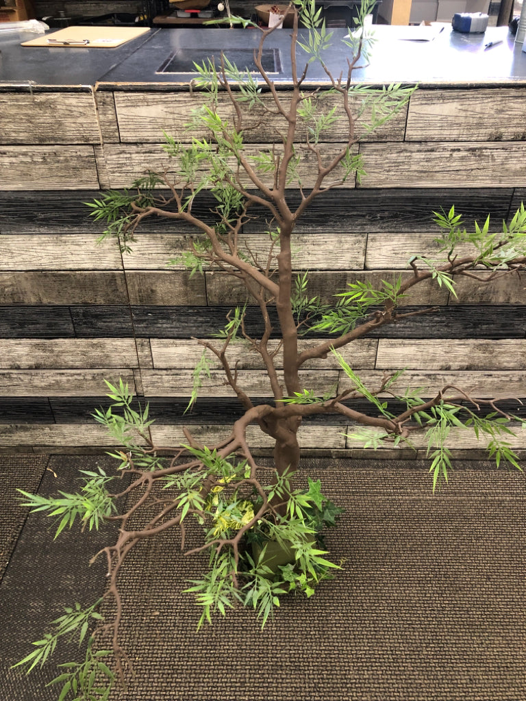 FAUX OLIVE TREE.