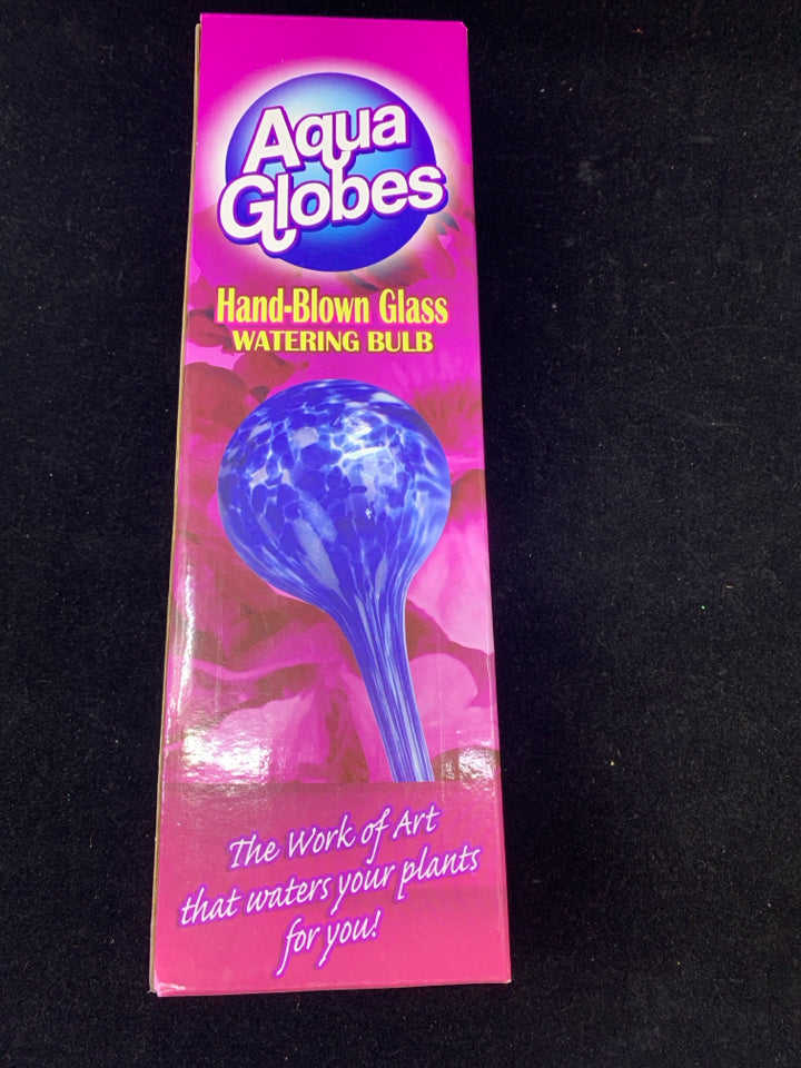 NIB AQUA GLOBES HAND BLOWN GLASS WATERING BULB