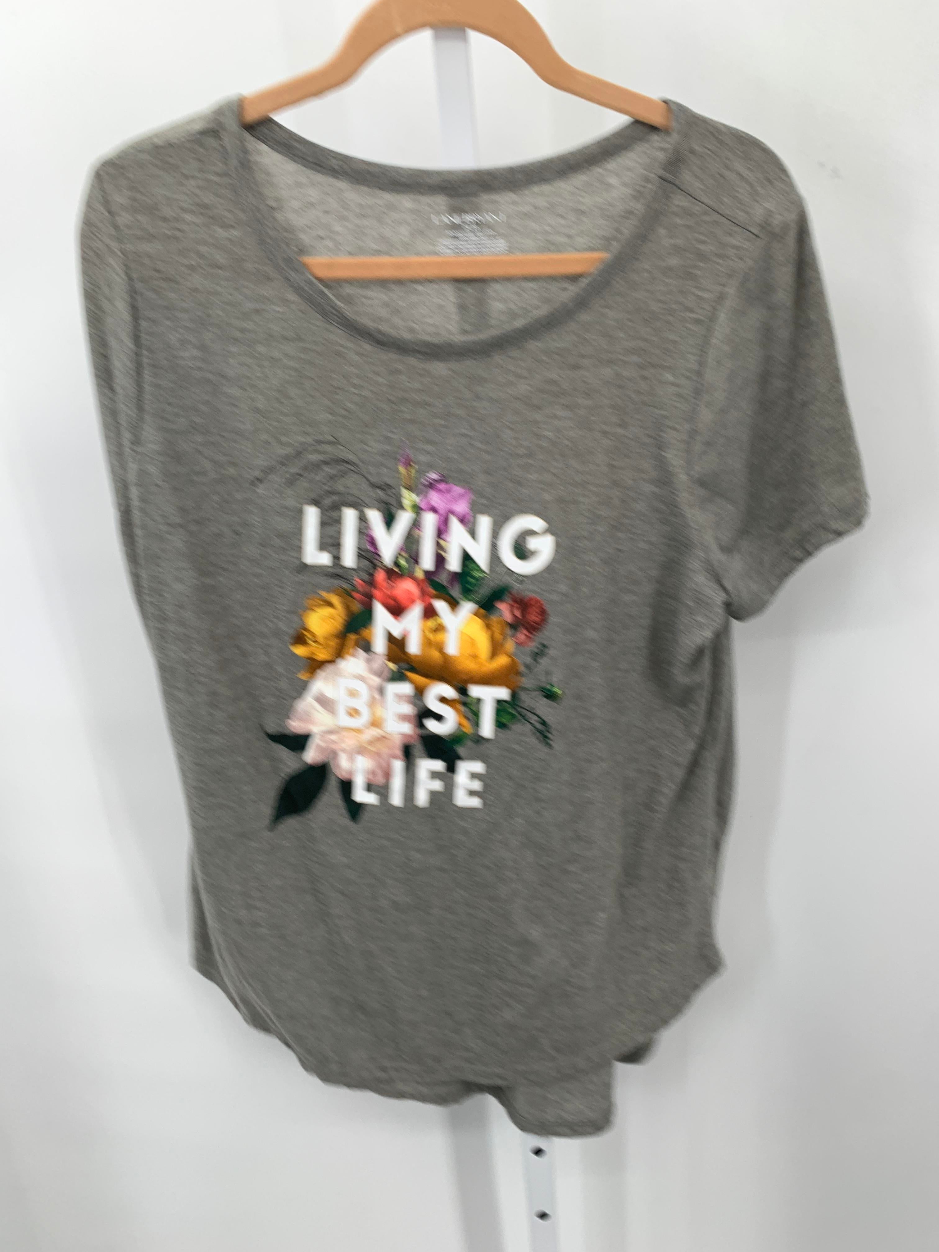 Lane Bryant Size 14/16 W Womens Short Sleeve Shirt