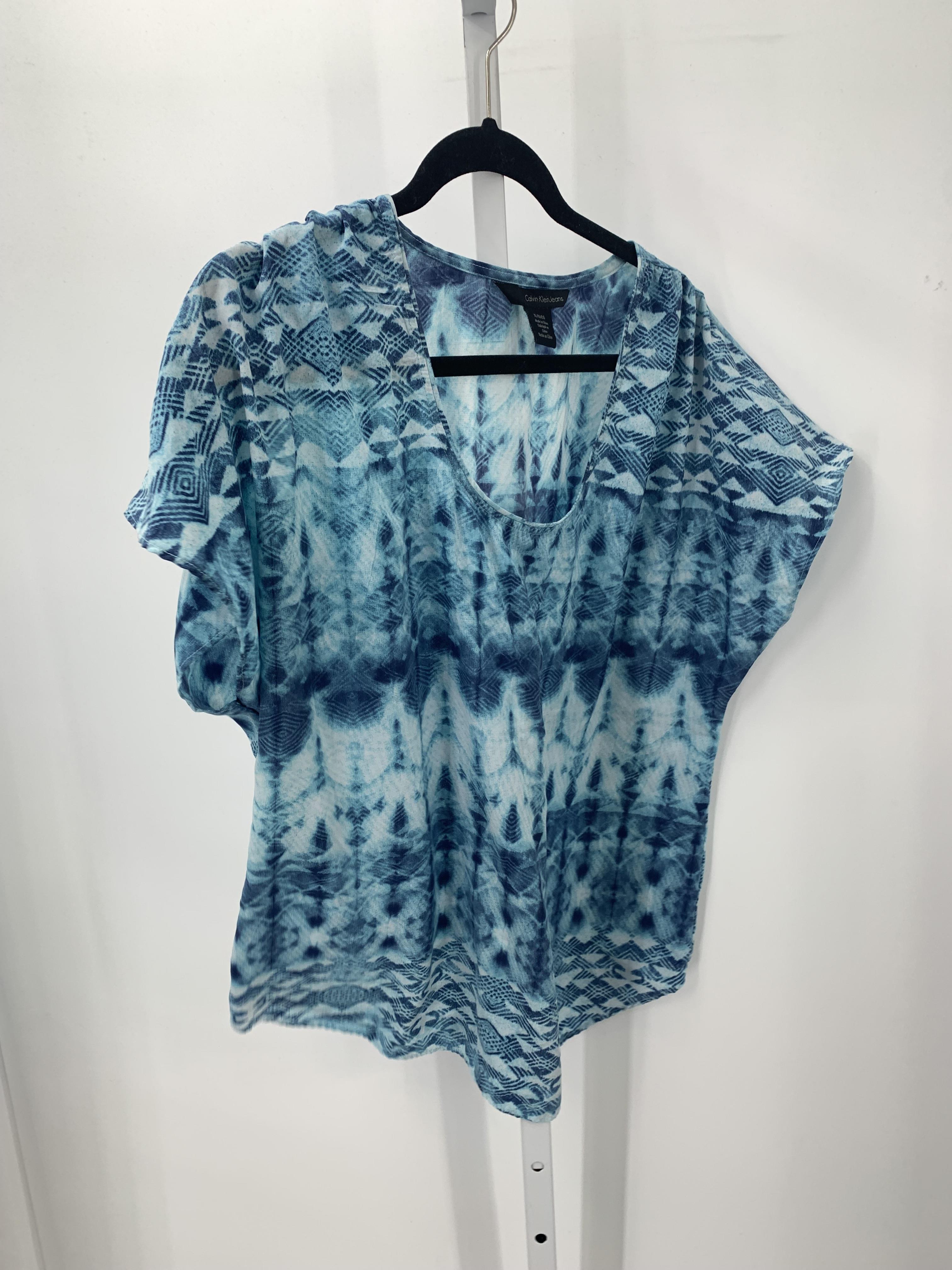 Calvin Klein Size Extra Large Misses Short Sleeve Shirt