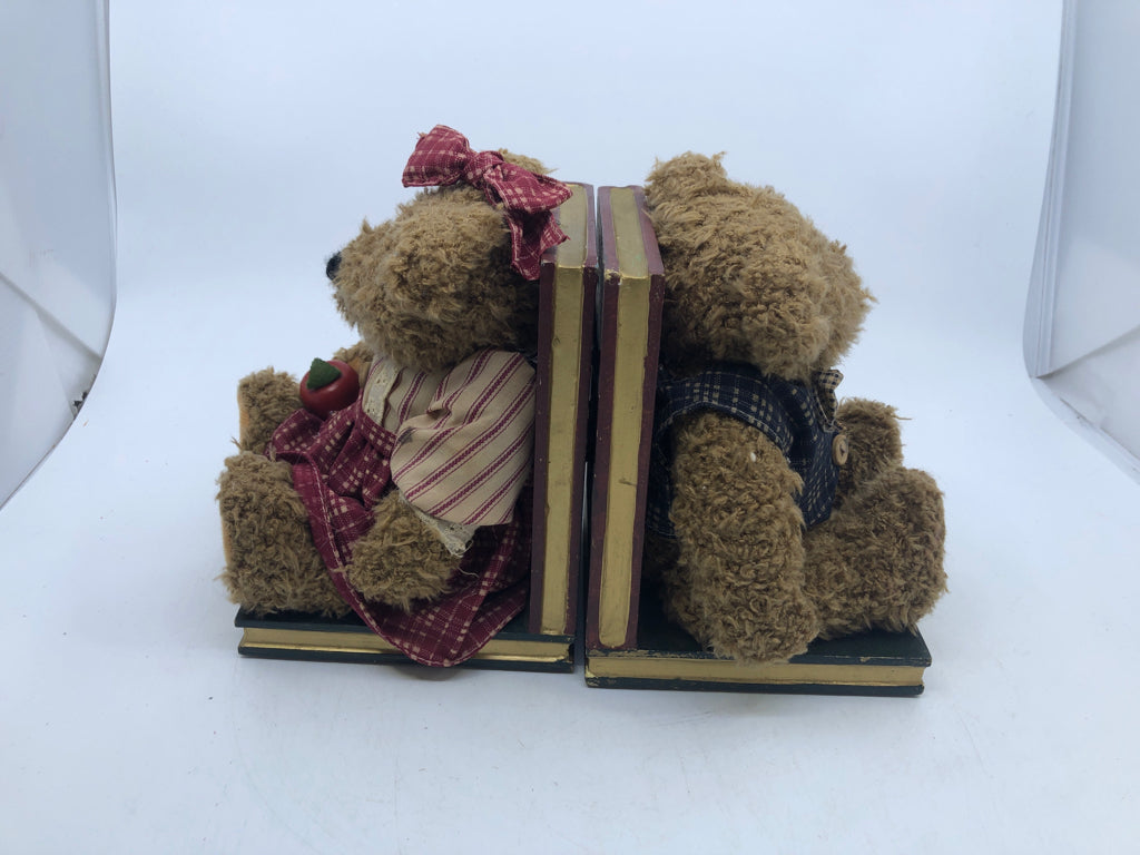 BOOKS/BEARS BOOKENDS "BOOKS ARE FUN"