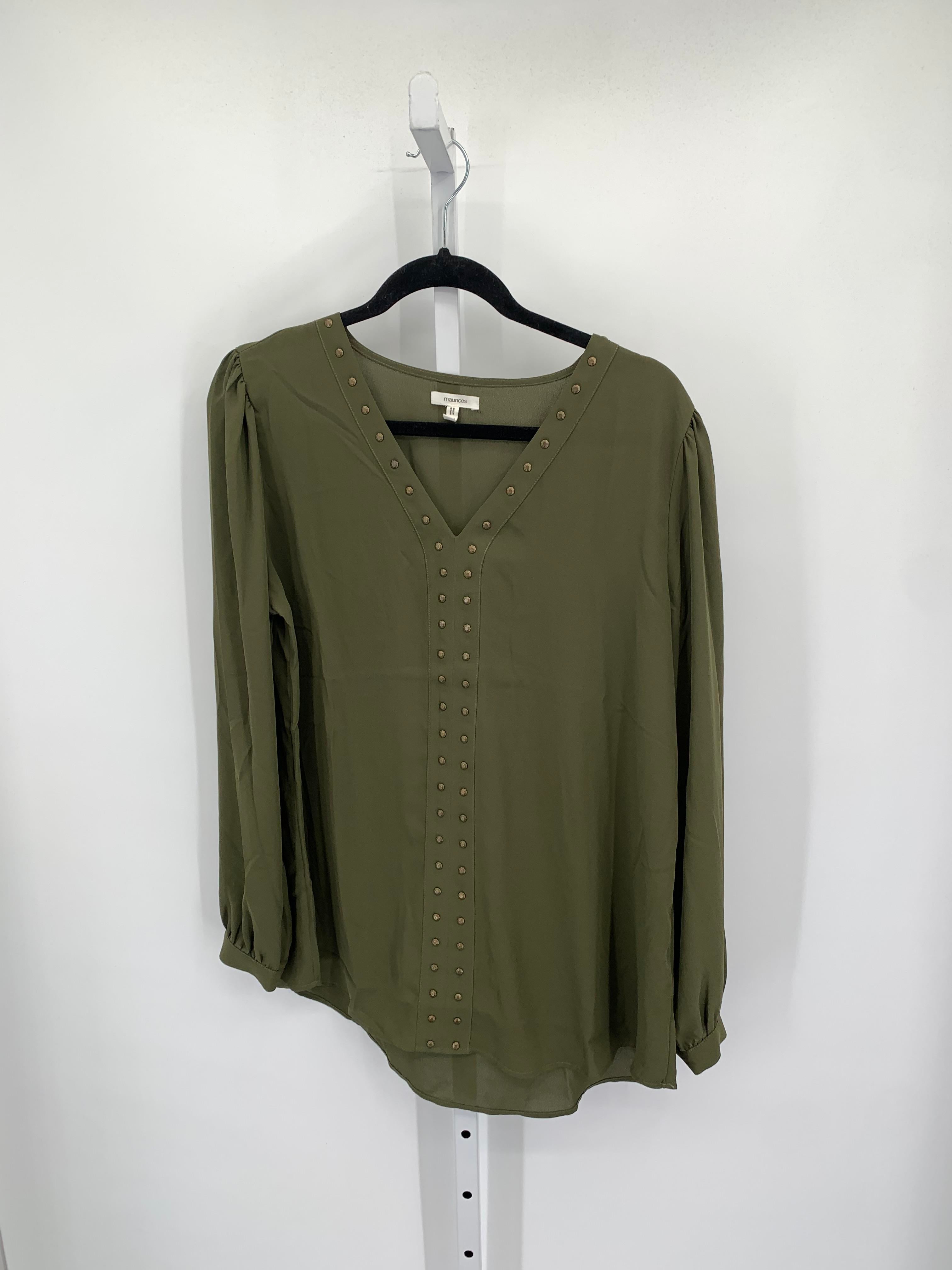 Maurices Size Large Misses Long Sleeve Shirt