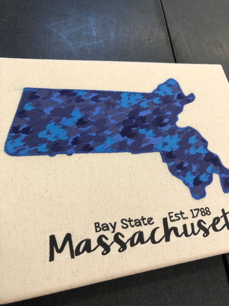 SM BLUE MASSACHUSETTS CANVAS.