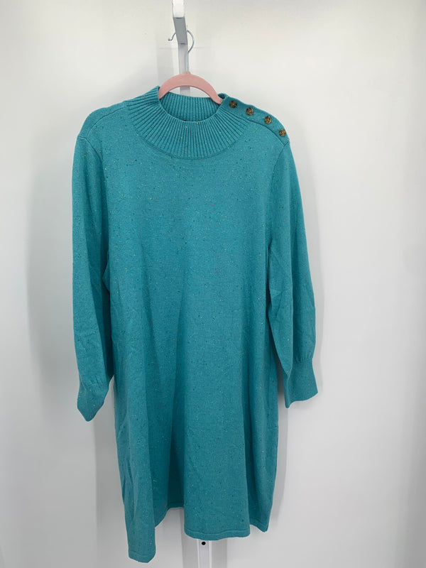 Talbots Size 2X Womens Long Sleeve Dress