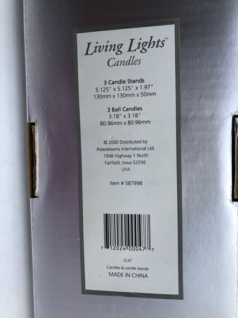 NIP LIVING LIGHT CANDLES.