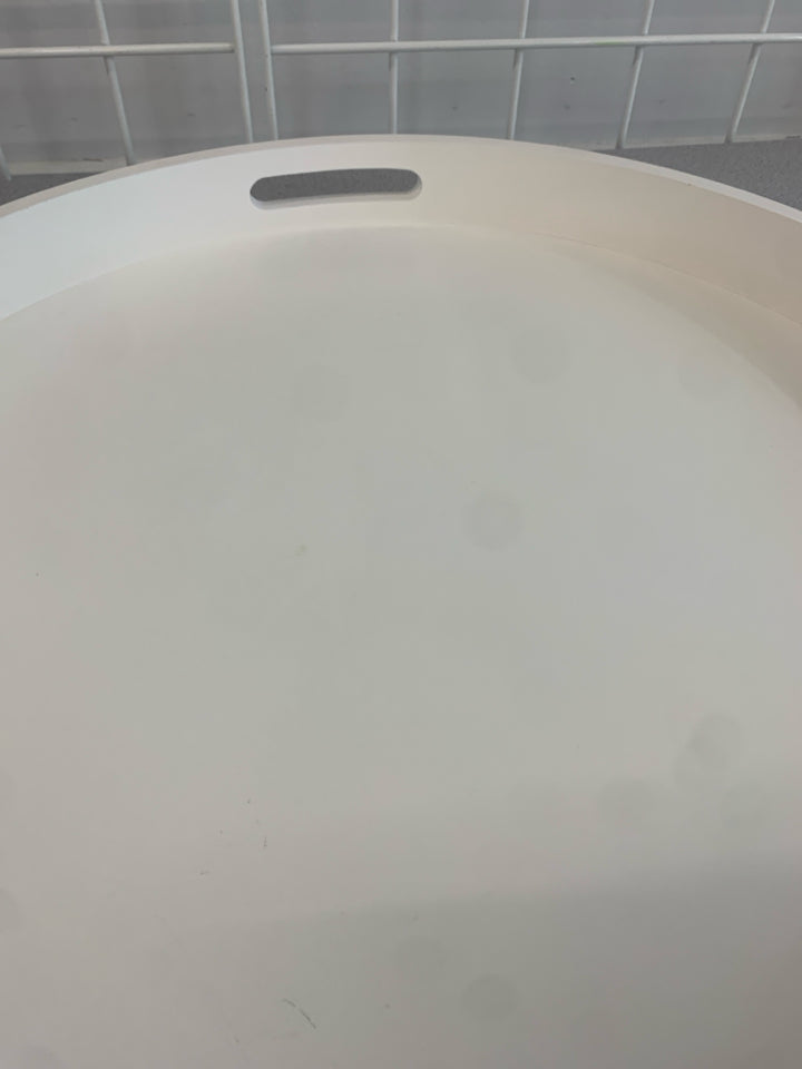 LG WHITE CIRCULAR TRAY.