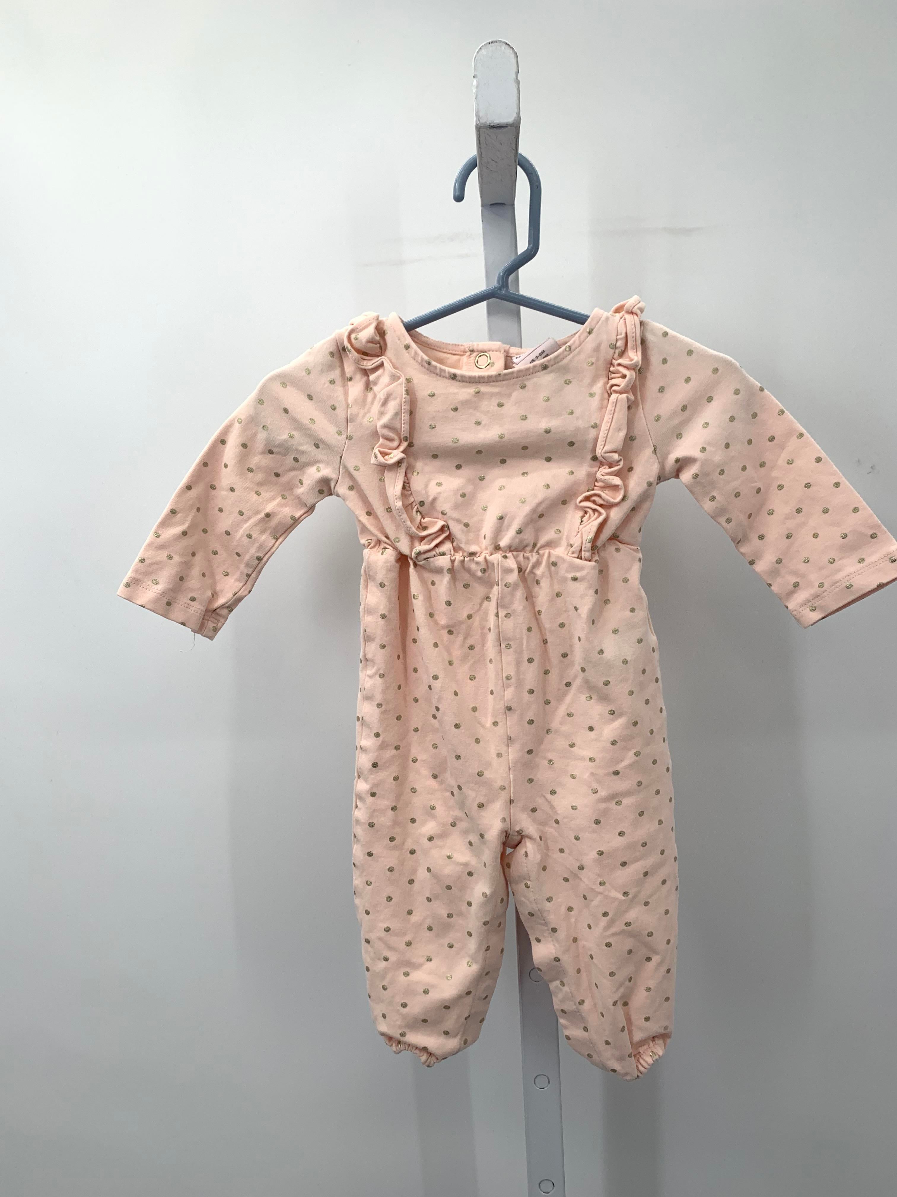 Catherine Malandrino Size 3-6 Months Girls Long Slv. Romper