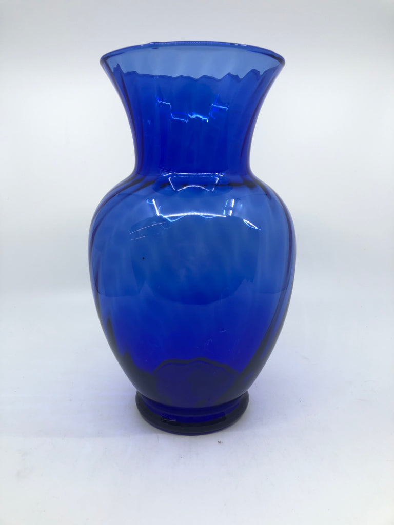 COBALT BLUE VASE.