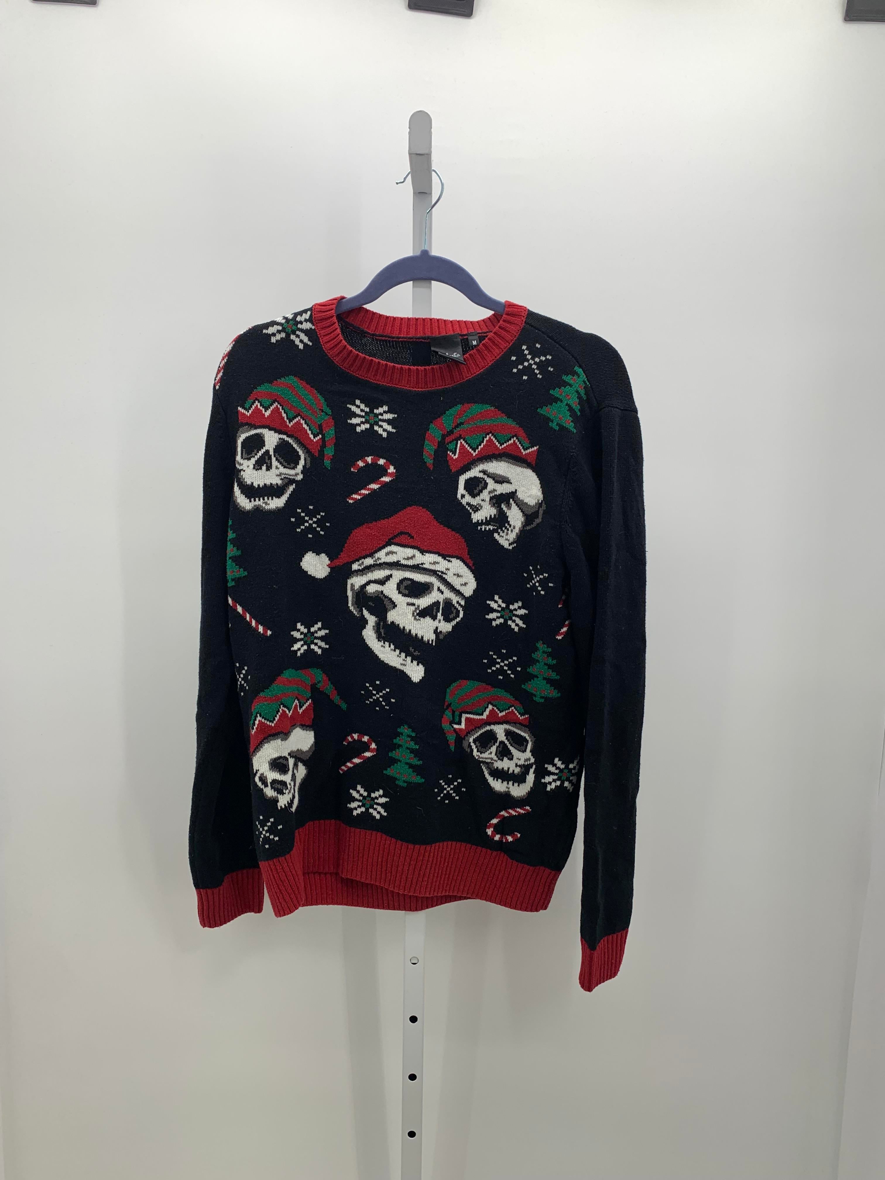 LONG SLV SWEATER SKULL ELVES
