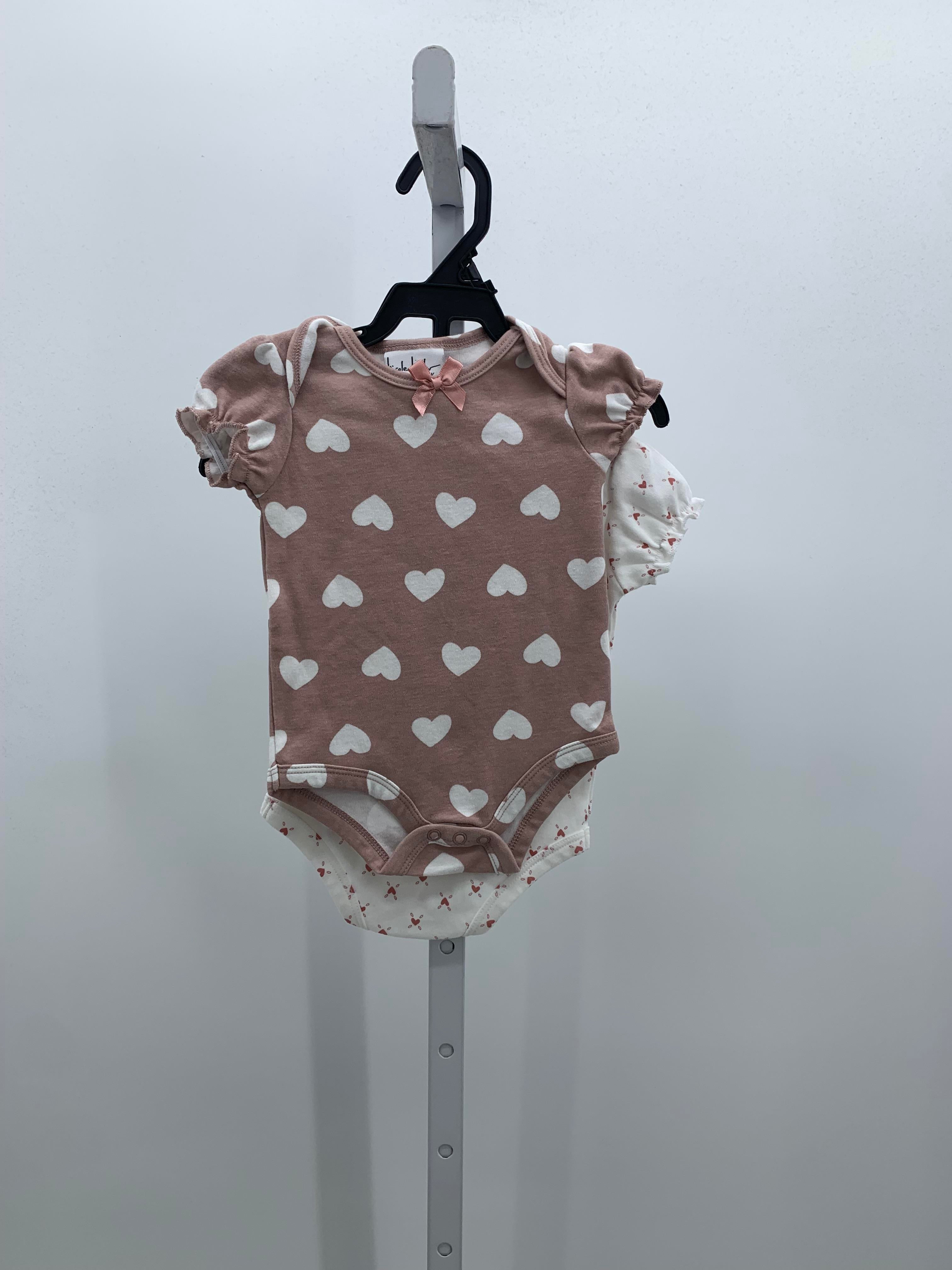 Nicole Miller Size 6-9 mon Girls Short Sleeve Shirt