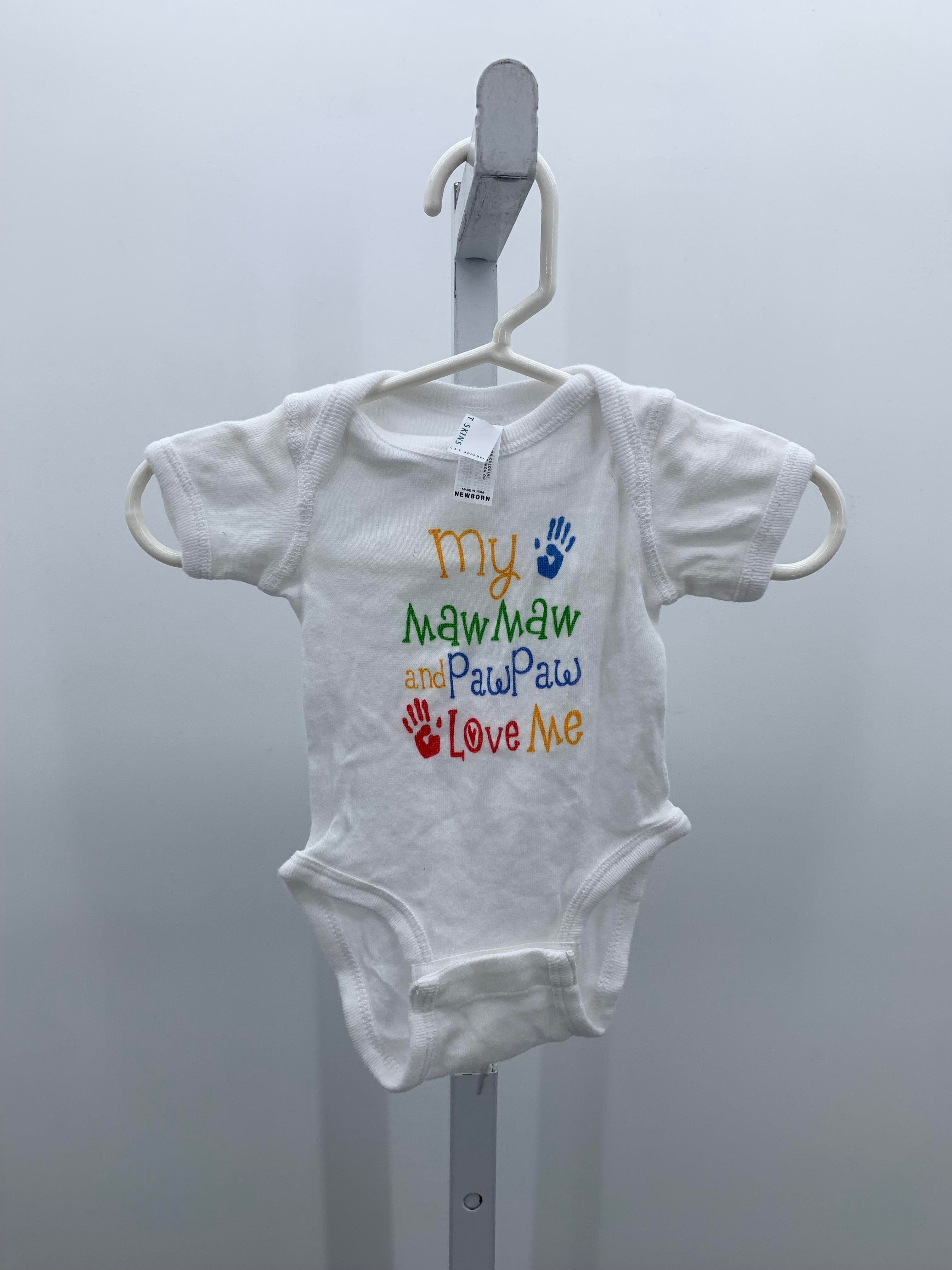 Rabbit Skins Size Newborn Girls Short Sleeve Shirt