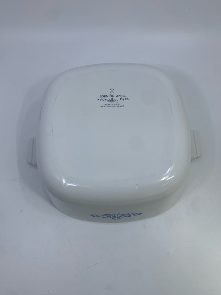 BLUE CORNFLOWER BAKING DISH W/LID.