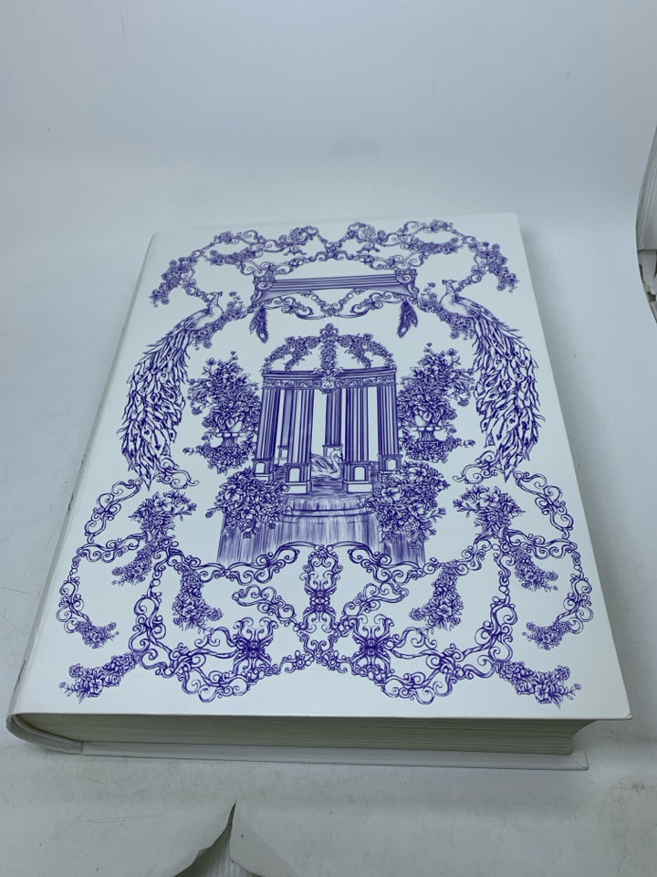 ROYAL GARDENS FAUX LARGE BOOK.