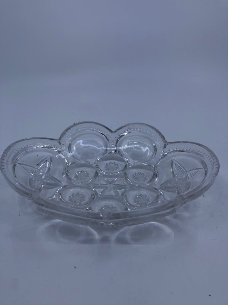 CUT GLASS BOWL.