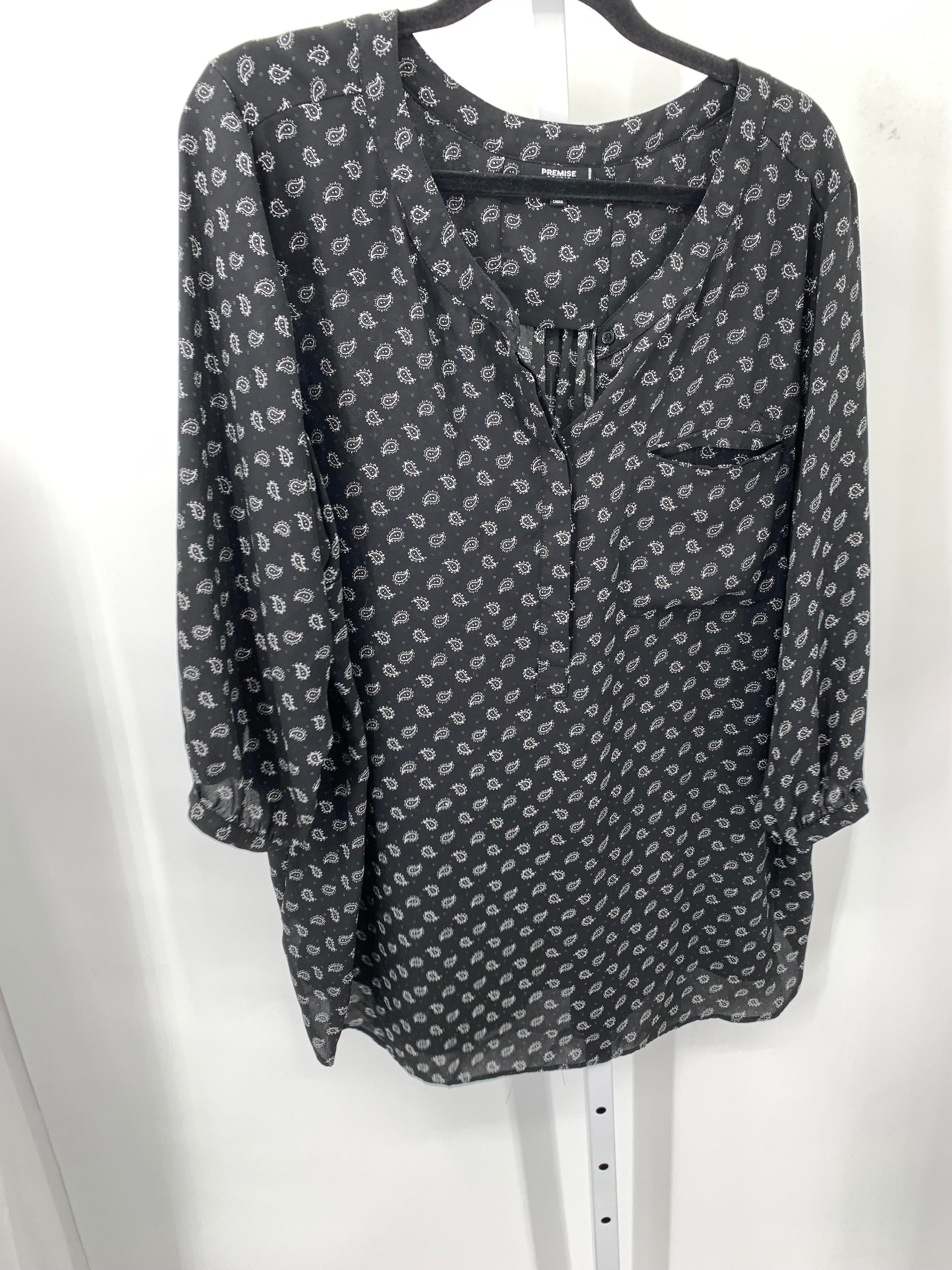 Premise Size 2X Womens 3/4 Sleeve Shirt