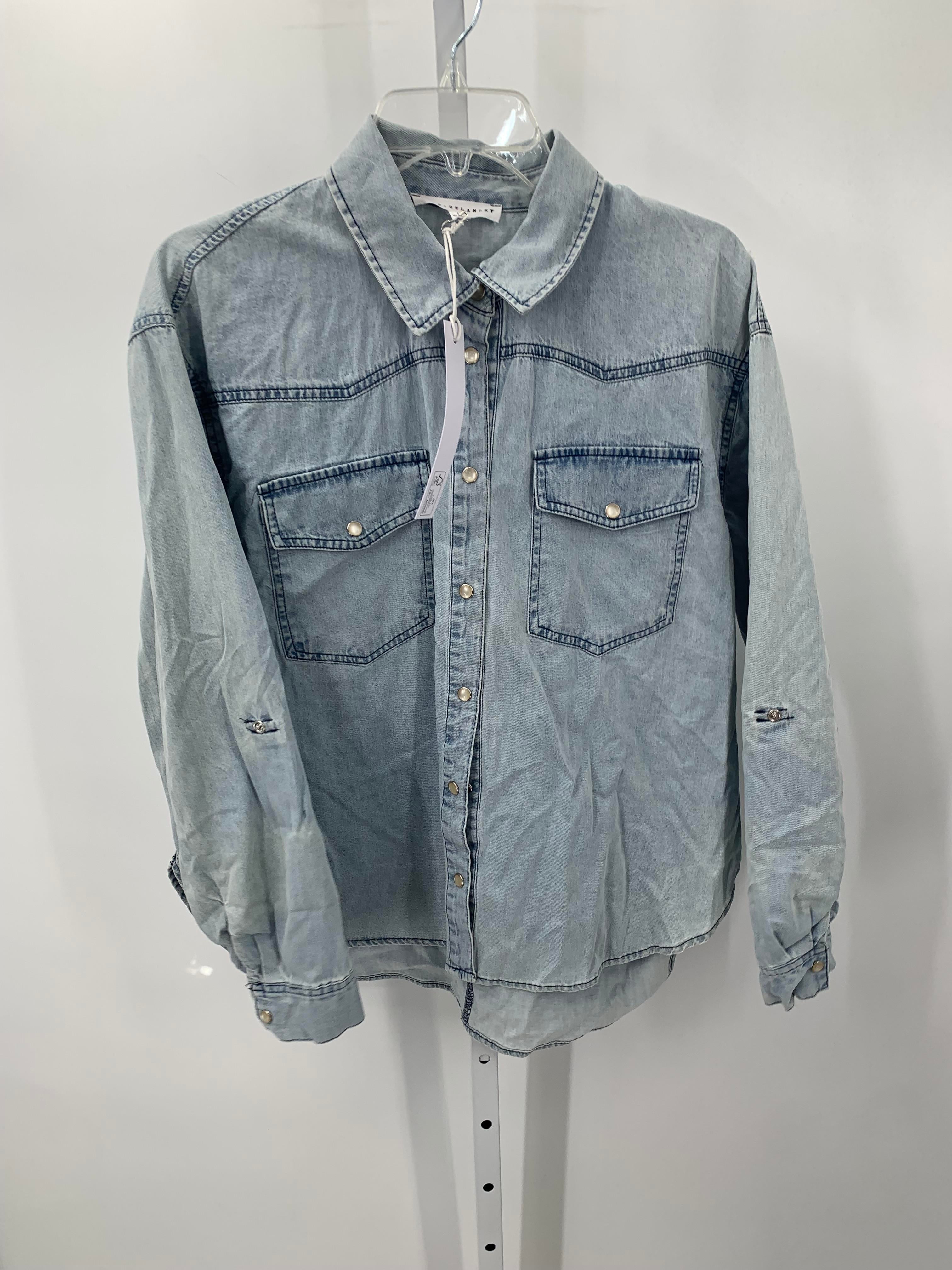 Jane + Delancey Size Large Misses Long Sleeve Shirt