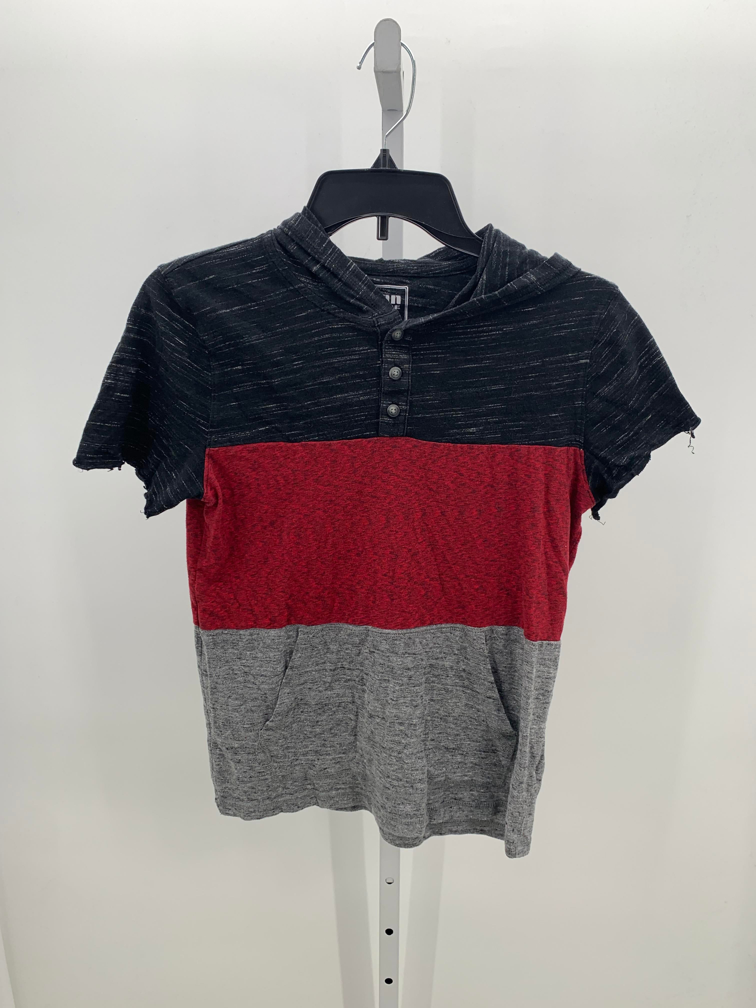RED GREY KNIT POLO