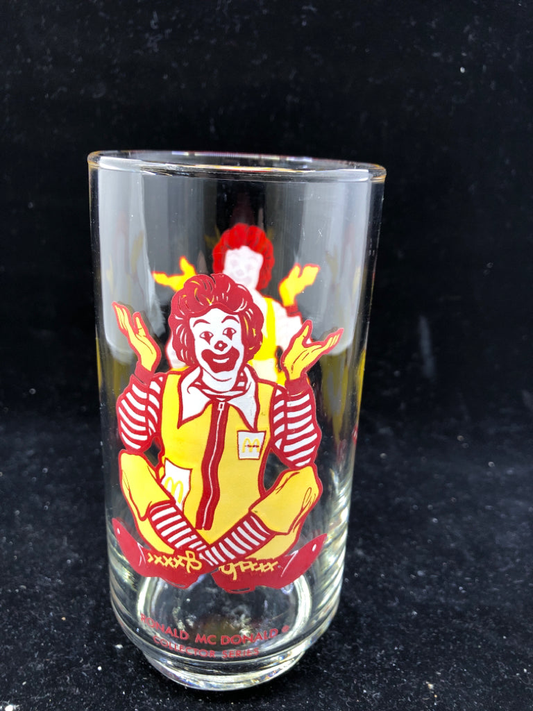 VTG RONALD MCDONALD DRINKING GLASS.