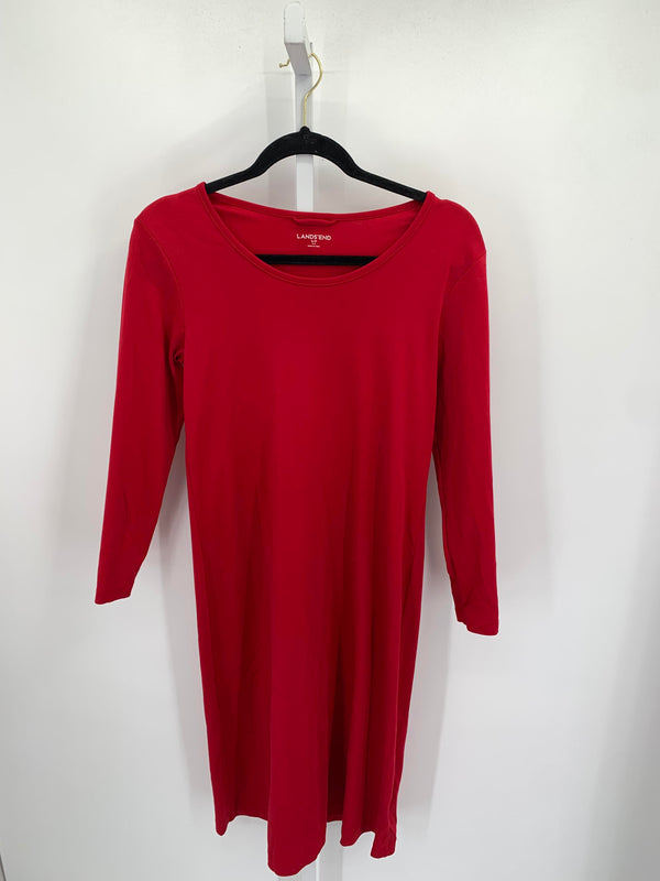 Lands End Size Small Misses Long Sleeve Dress