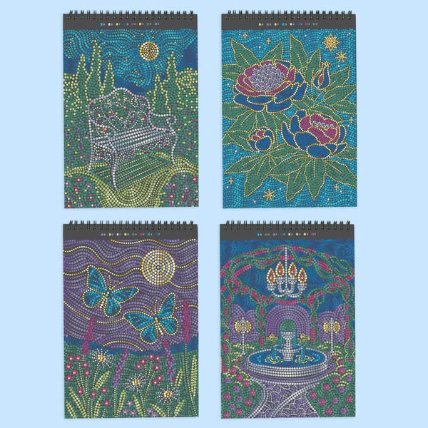 New FlowArt® - Dot-By-Letter, Moonlit Garden - Metallic Ink