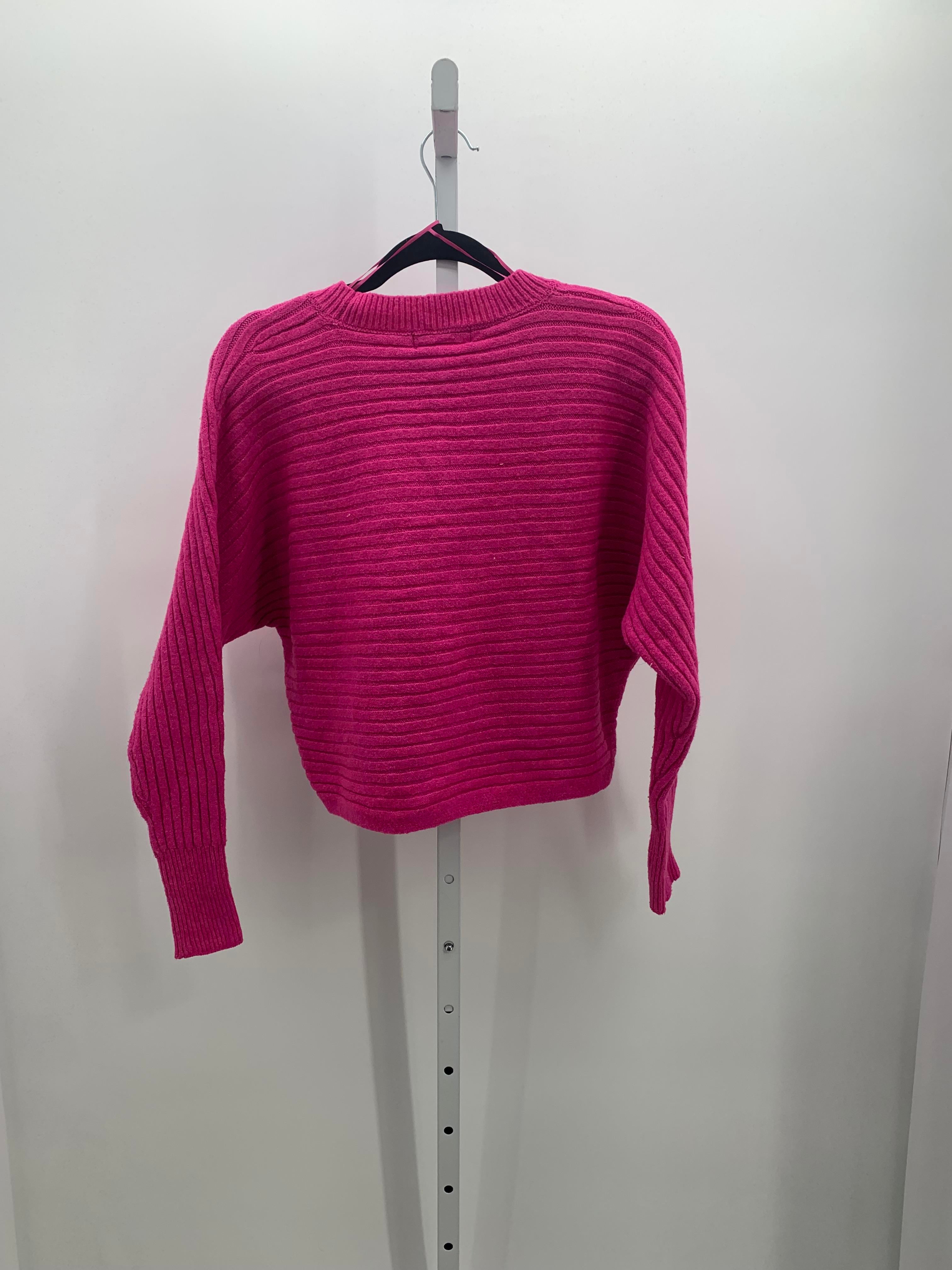 Pink Rose Size Small Juniors Long Sleeve Sweater