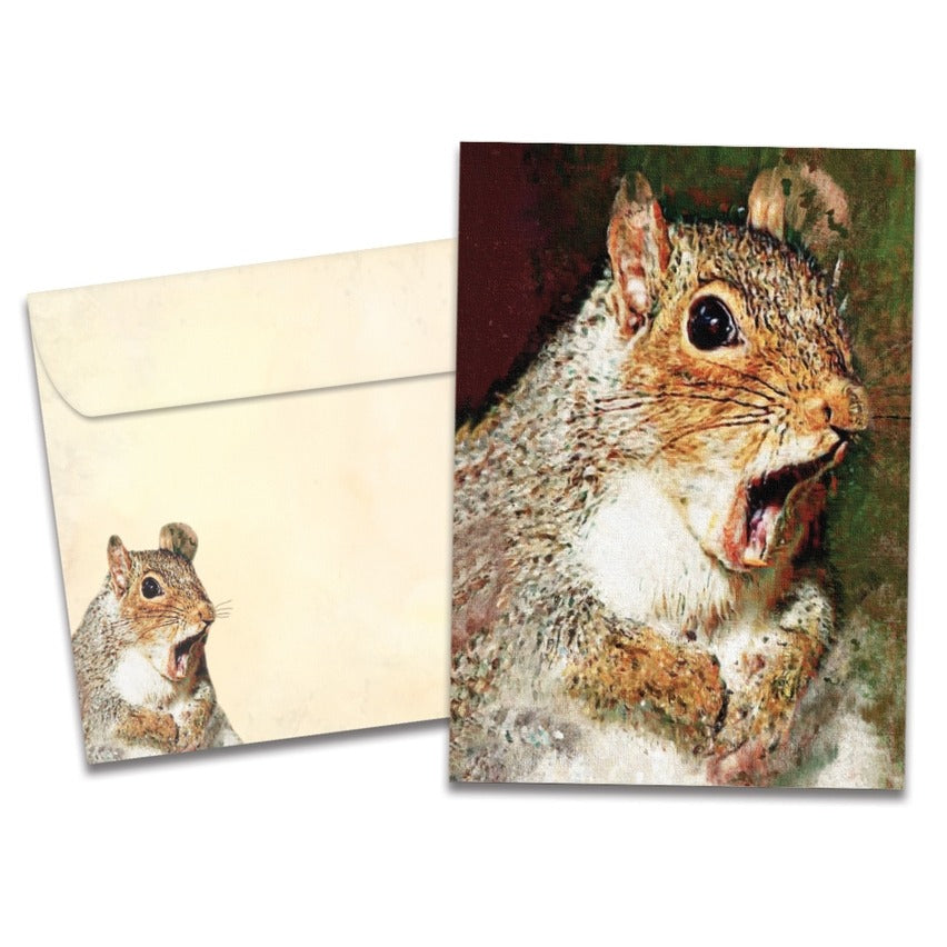 Nuts Squirrel Birthday Card