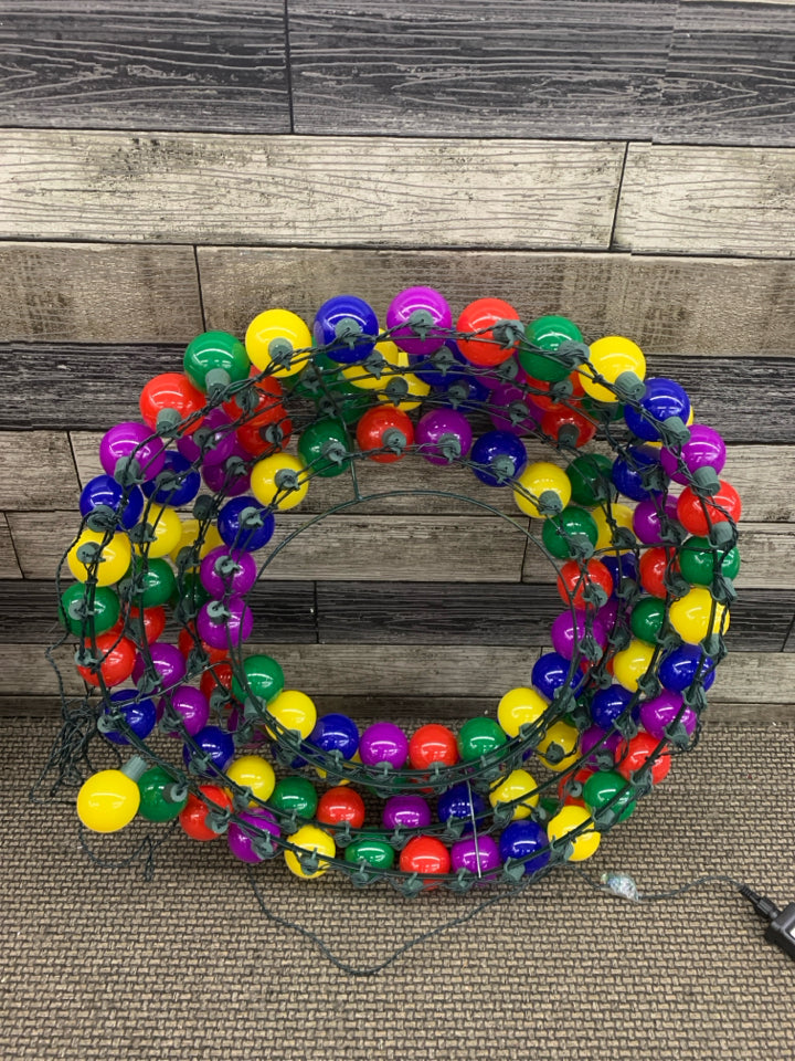NIB LIGHTED LED WREATH.