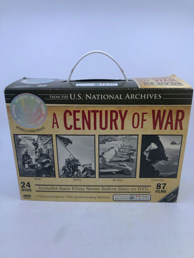 A CENTURY OF WAR 24 DVDS US NATIONAL ARCHIVES.
