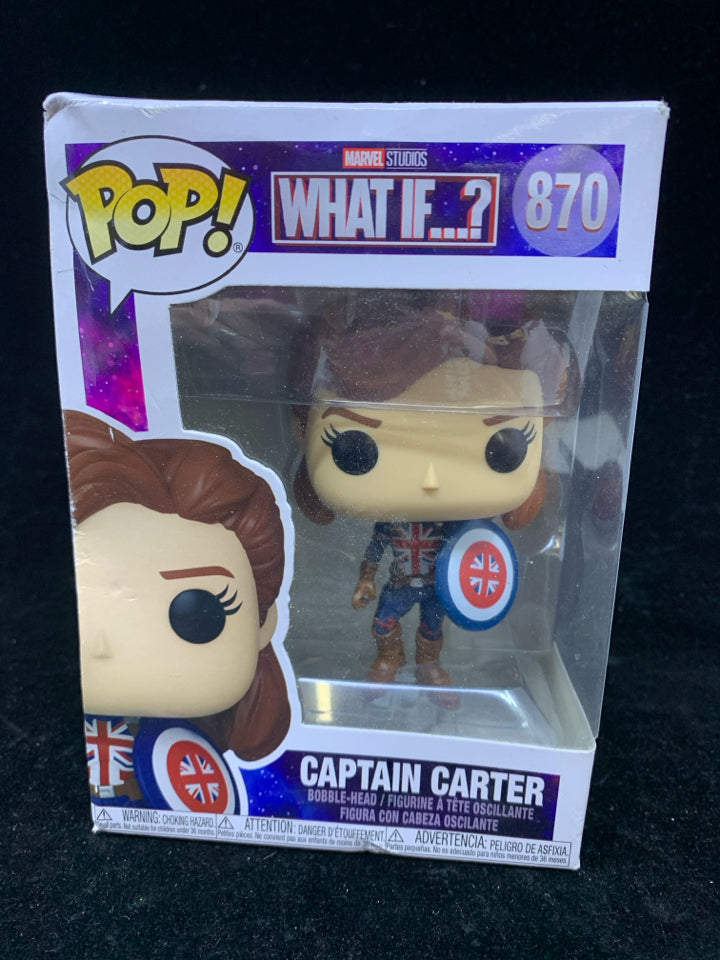 NIB WHAT IF- CAPTAIN CARTER FUNKO POP #870.