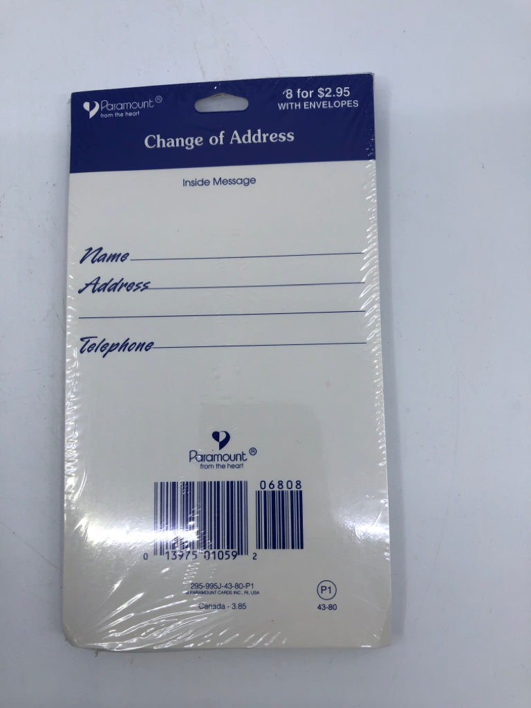 NIP CHANGE OF ADDRESS.