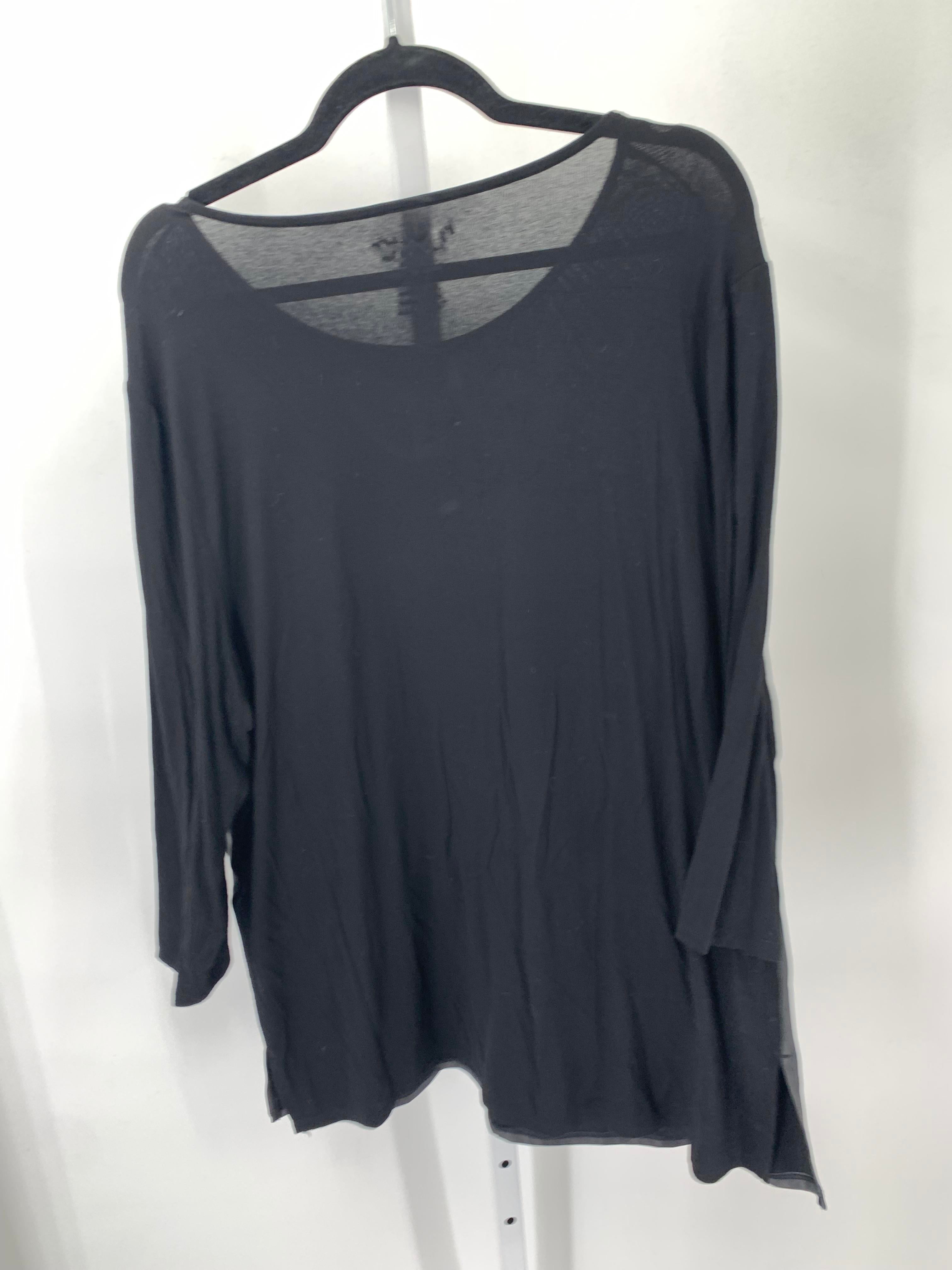 Chico's Size Large Misses 3/4 Sleeve Shirt